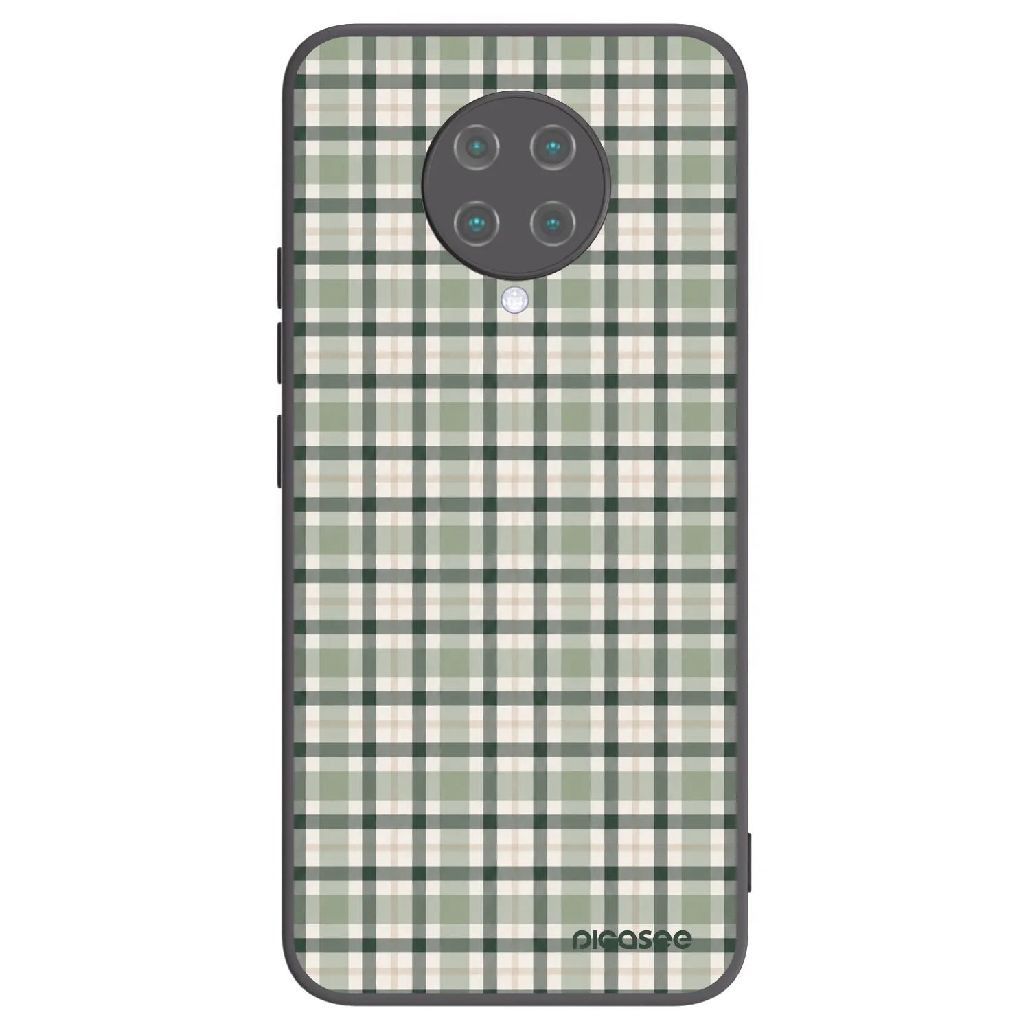 Picasee Xiaomi Poco F2 Pro Hülle - Schwarzes Silikon - Sage Tartan