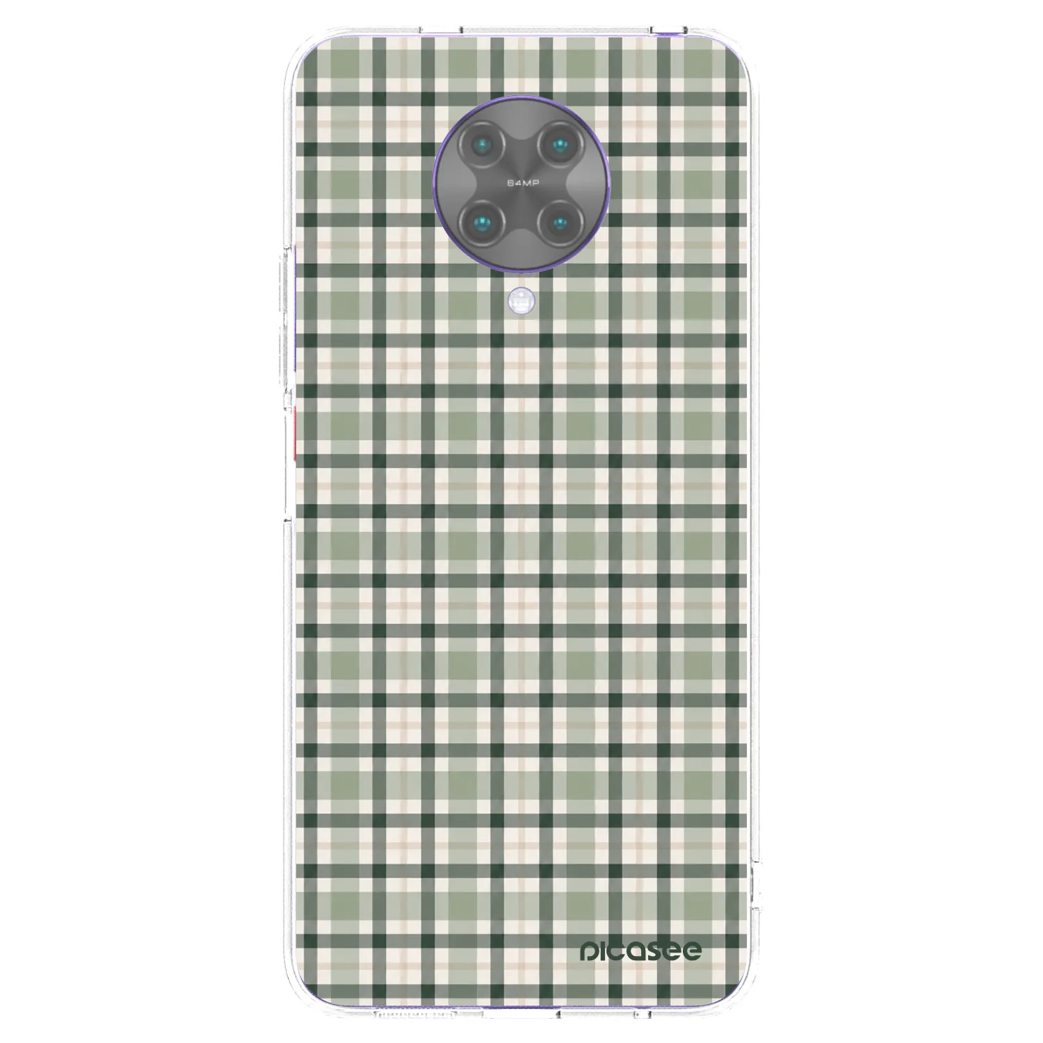 Picasee Xiaomi Poco F2 Pro Hülle - Transparentes Silikon - Sage Tartan