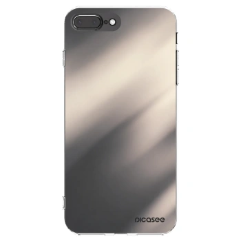 Picasee Apple iPhone 7 Plus Hülle - Transparentes Silikon - Smoky Beige