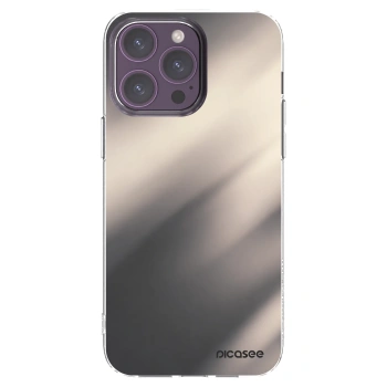 Picasee Apple iPhone 14 Pro Max Hülle - Transparentes Silikon - Smoky Beige