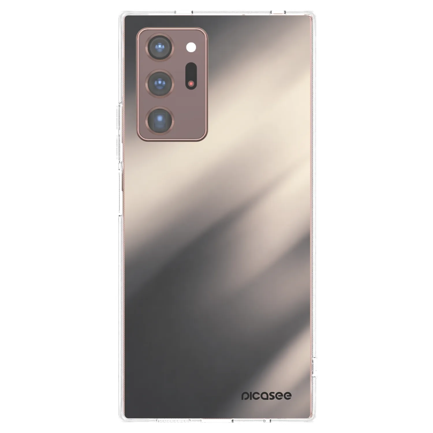 Picasee Samsung Galaxy Note 20 Ultra Hülle - Transparentes Silikon - Smoky Beige