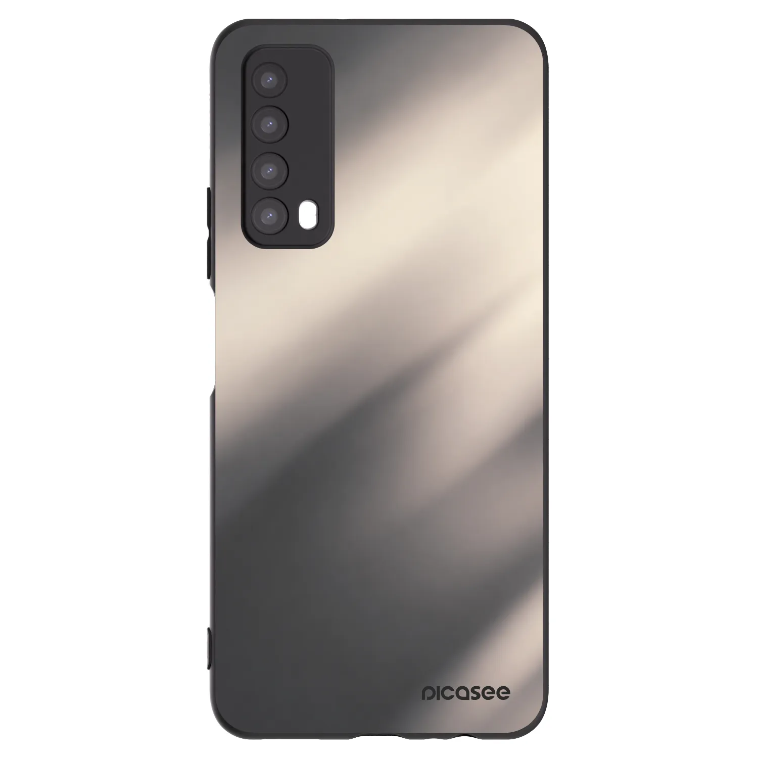 Picasee Huawei P Smart 2021 Hülle - Schwarzes Silikon - Smoky Beige