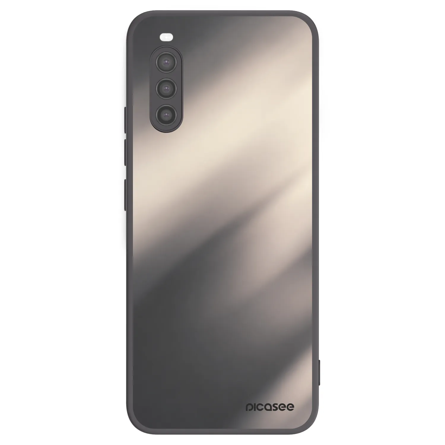 Picasee Sony Xperia 10 II Hülle - Schwarzes Silikon - Smoky Beige