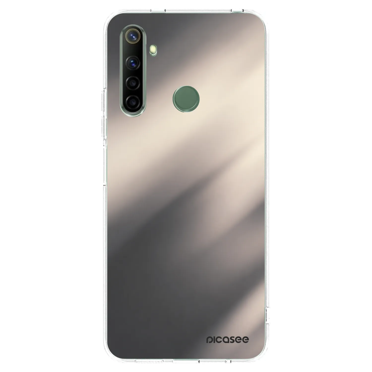 Picasee Realme 6i Hülle - Transparentes Silikon - Smoky Beige