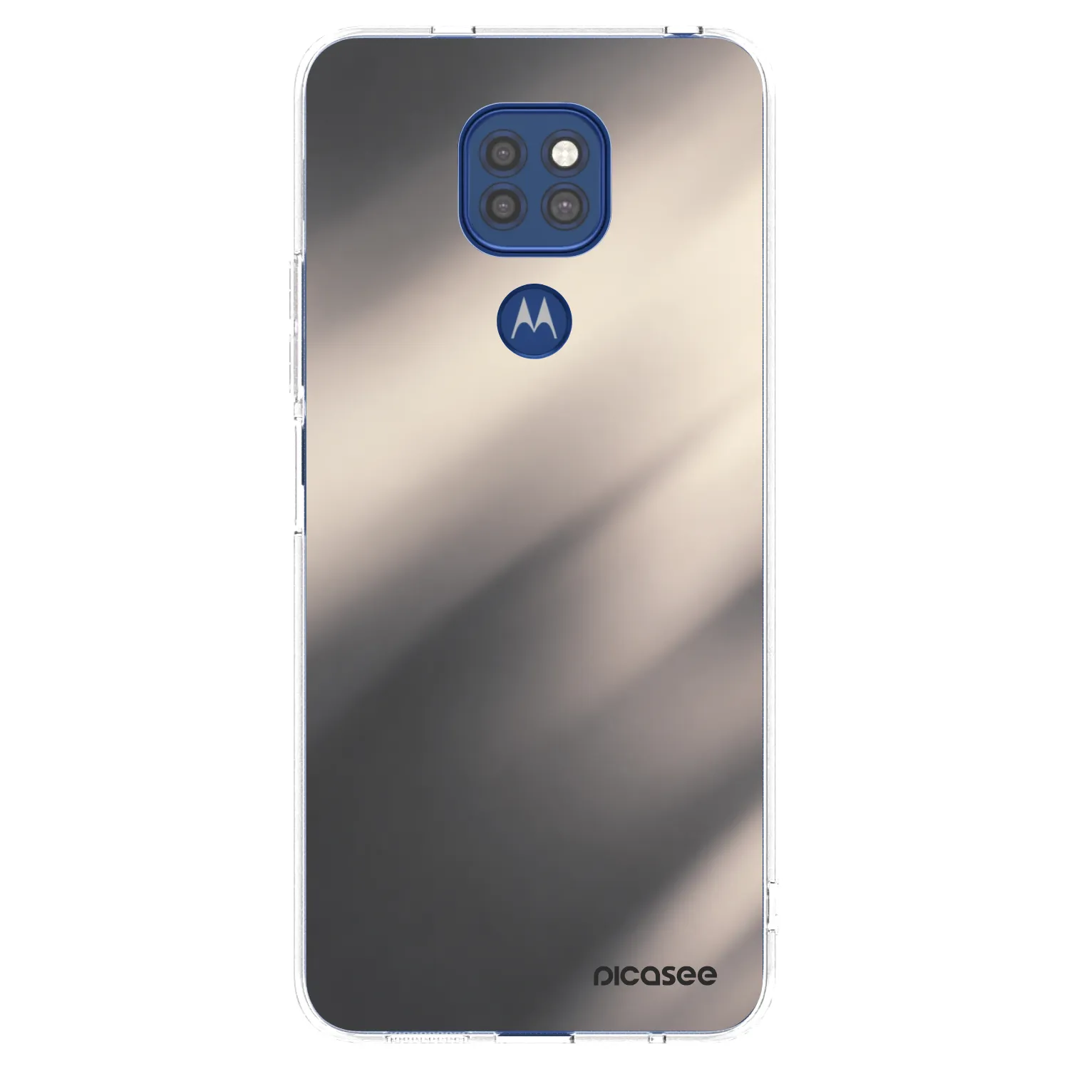 Picasee Motorola Moto G9 Play Hülle - Transparentes Silikon - Smoky Beige