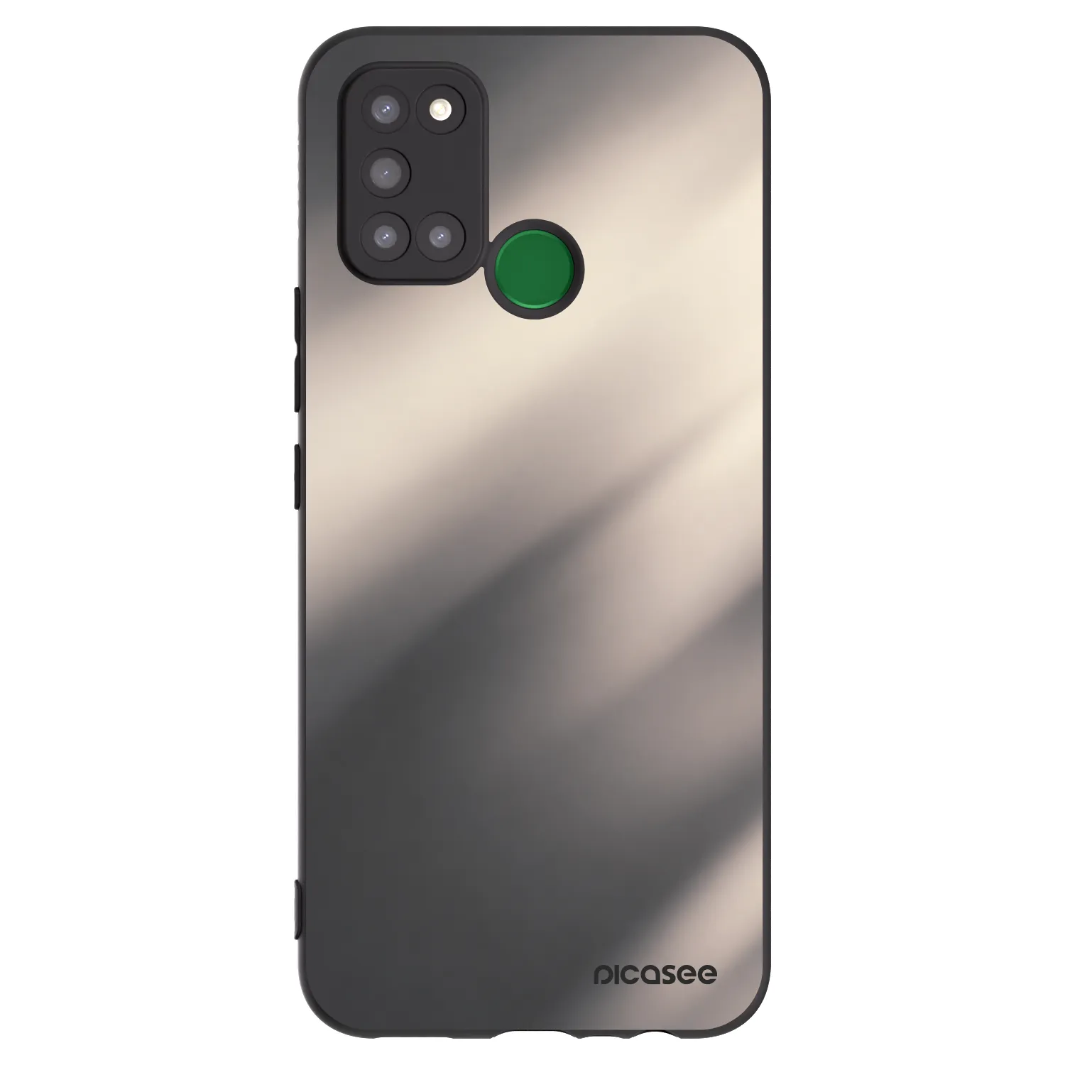 Picasee Realme 7i Hülle - Schwarzes Silikon - Smoky Beige