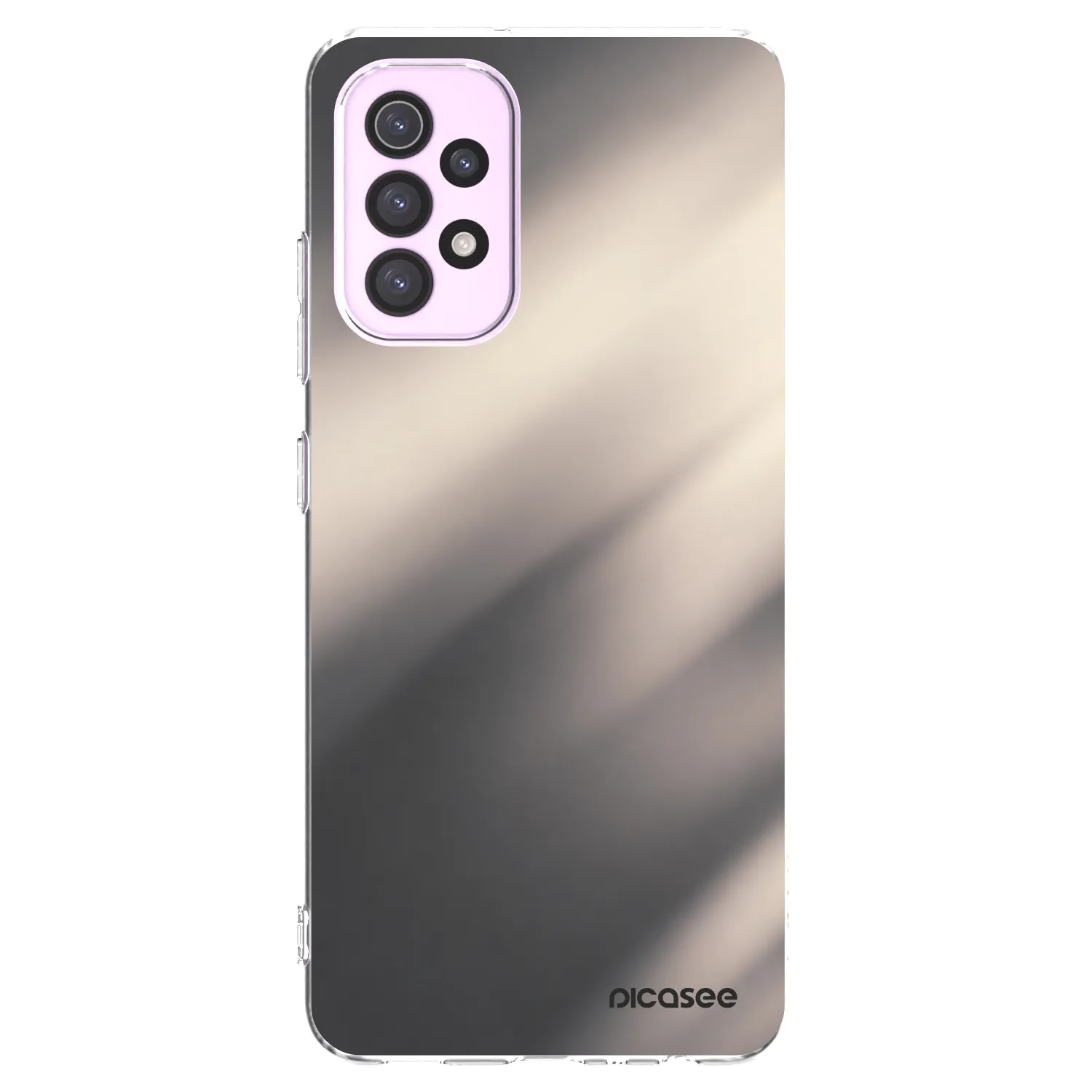 Picasee Samsung Galaxy A32 5G A326B Hülle - Transparentes Silikon - Smoky Beige