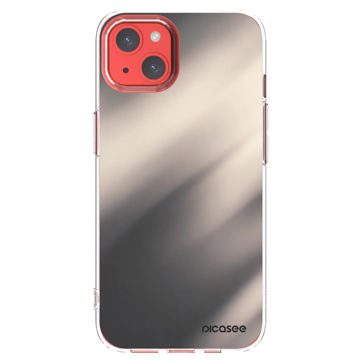 Picasee Apple iPhone 13 Hülle - Transparentes Silikon - Smoky Beige