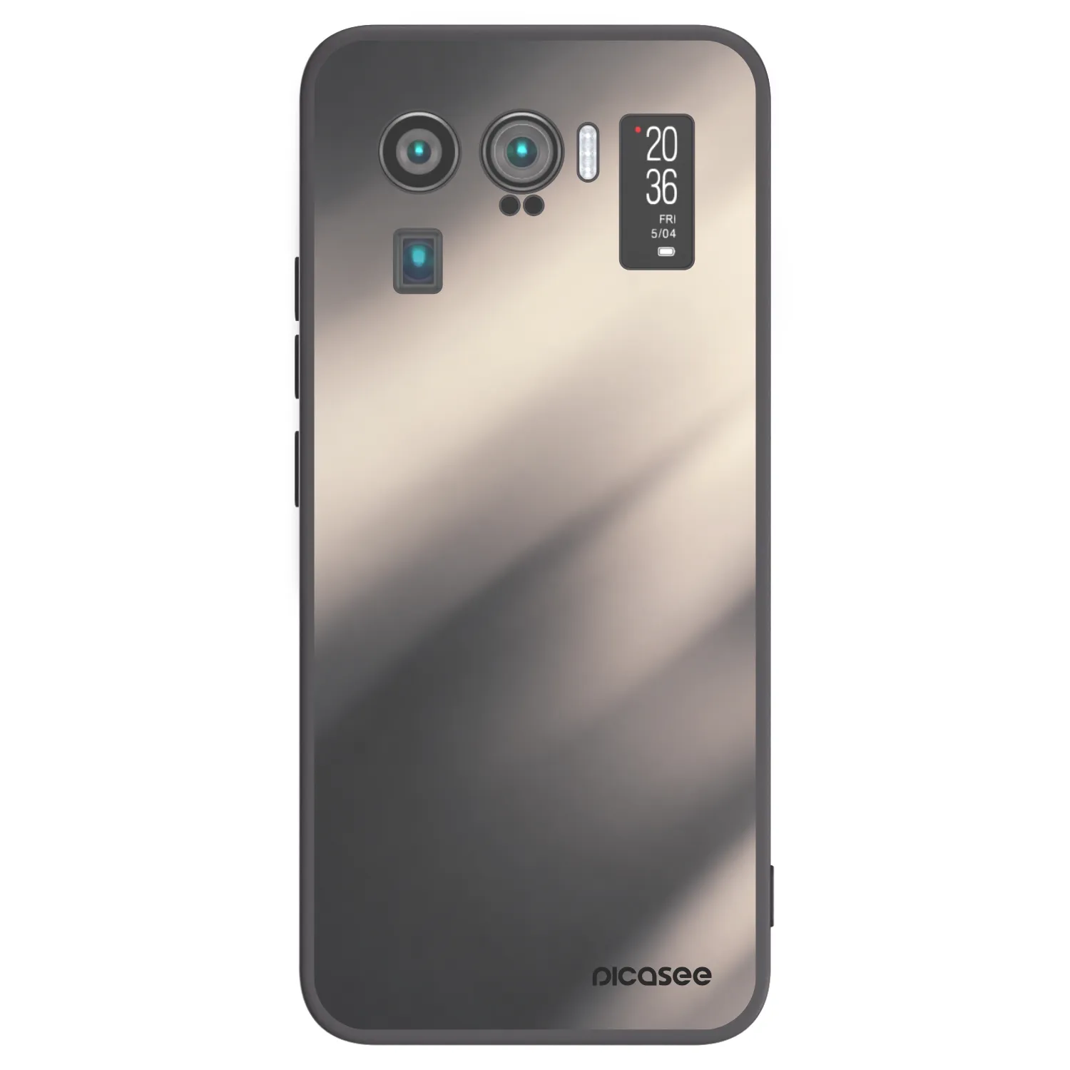 Picasee Xiaomi Mi 11 Ultra Hülle - Schwarzes Silikon - Smoky Beige