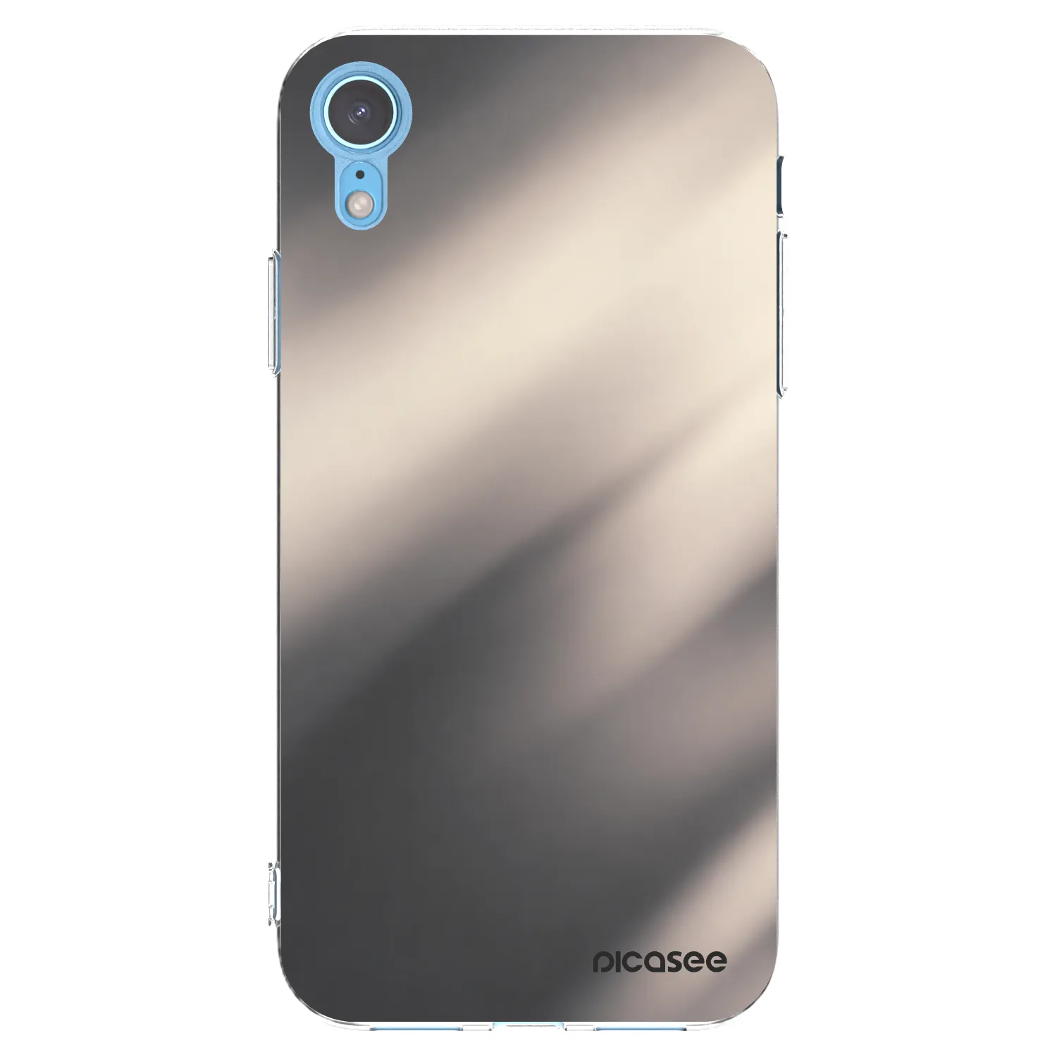 Picasee Apple iPhone XR Hülle - Transparentes Silikon - Smoky Beige