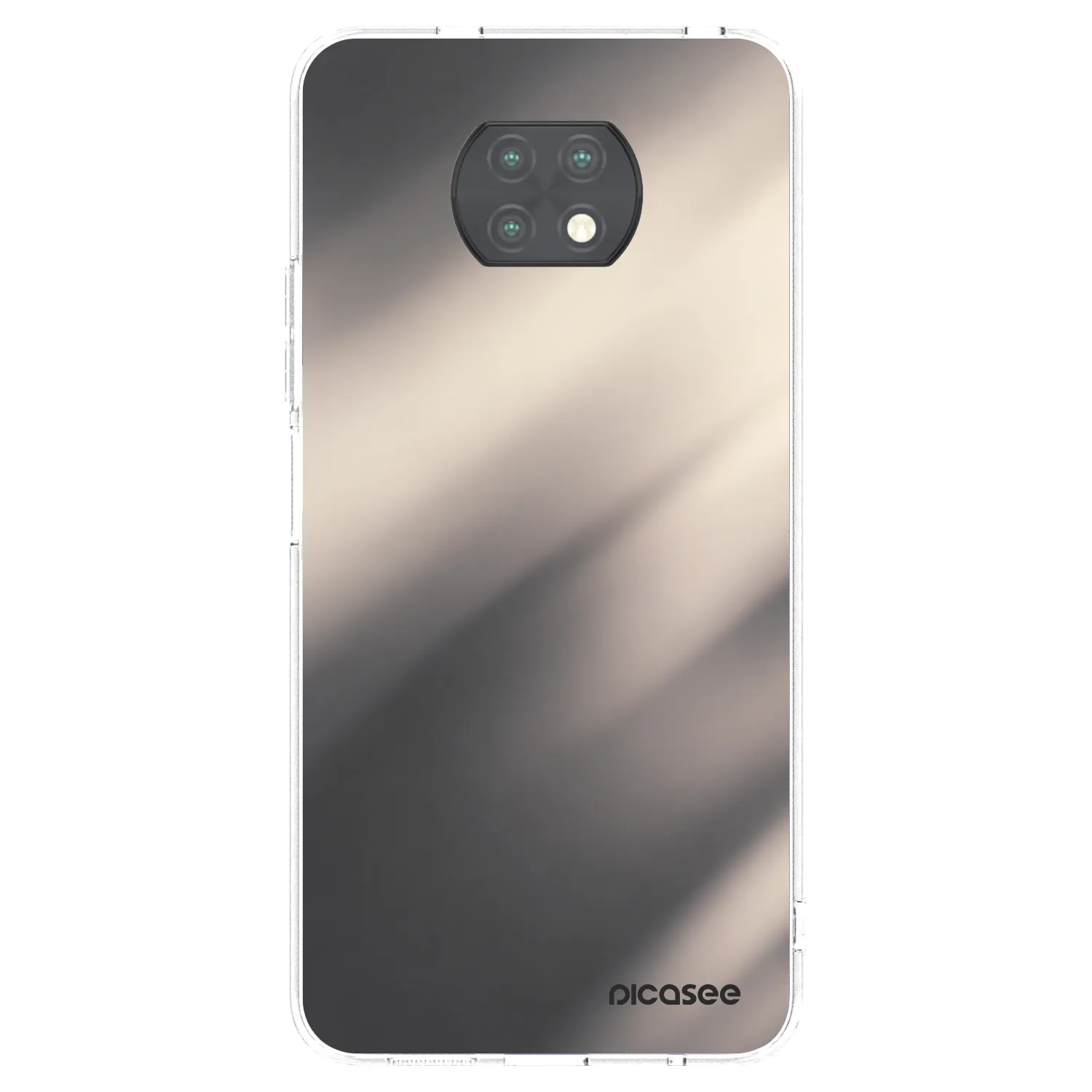 Picasee Xiaomi Redmi Note 9T Hülle - Transparentes Silikon - Smoky Beige
