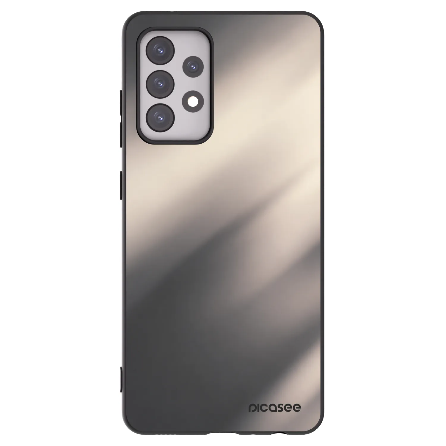 Picasee Samsung Galaxy A52s 5G A528B Hülle - Schwarzes Silikon - Smoky Beige