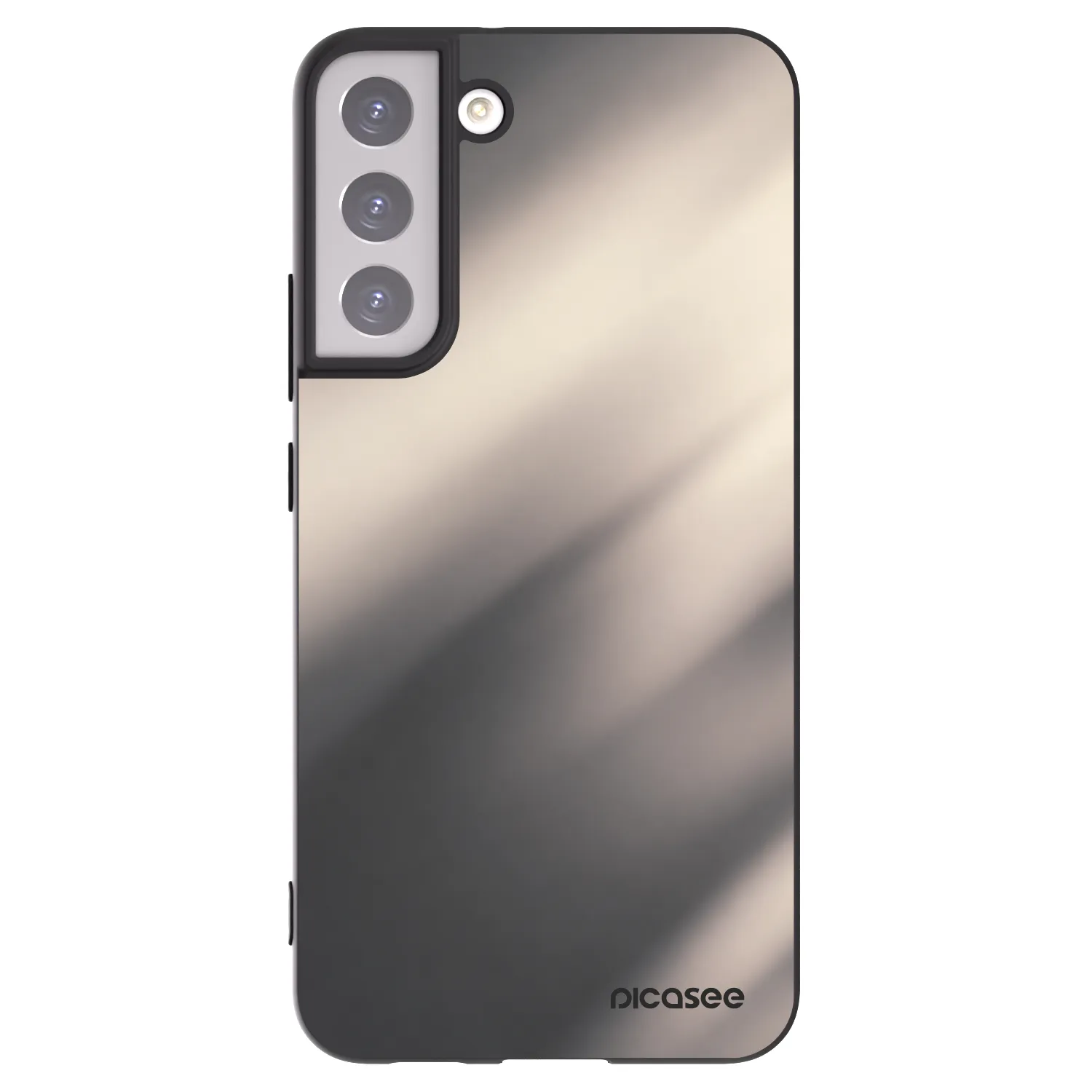 Picasee Samsung Galaxy S22+ 5G Hülle - Schwarzes Silikon - Smoky Beige