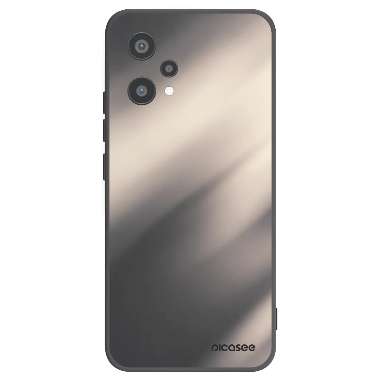 Picasee Realme 9 Pro 5G Hülle - Schwarzes Silikon - Smoky Beige