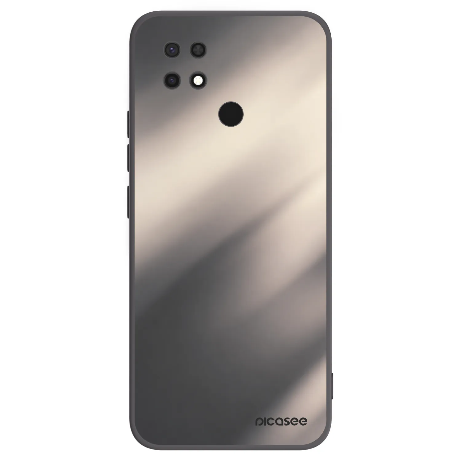 Picasee Xiaomi Redmi 10C Hülle - Schwarzes Silikon - Smoky Beige
