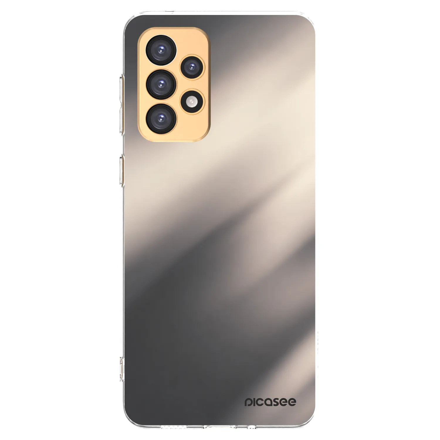 Picasee Samsung Galaxy A33 5G A336 Hülle - Transparentes Silikon - Smoky Beige