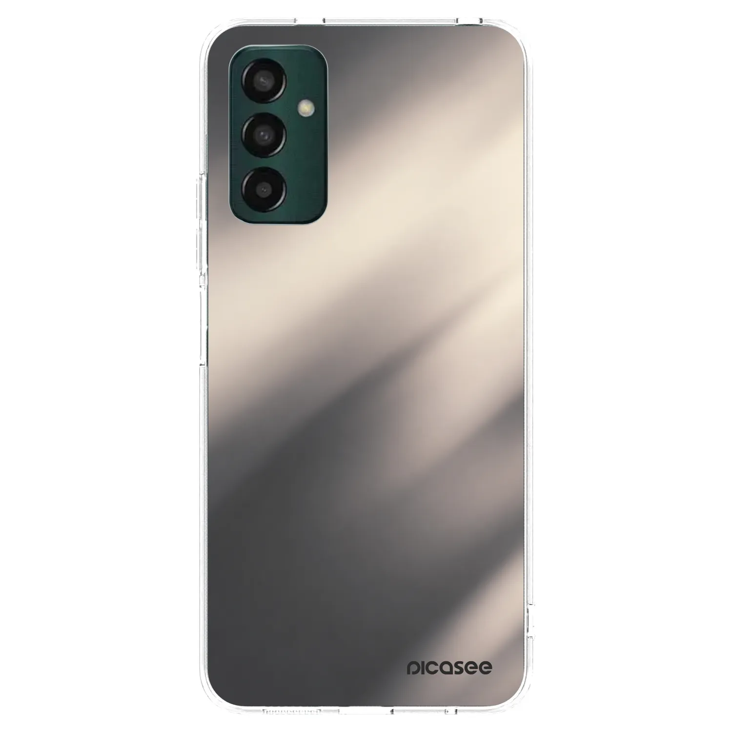 Picasee Samsung Galaxy M13 M135F Hülle - Transparentes Silikon - Smoky Beige