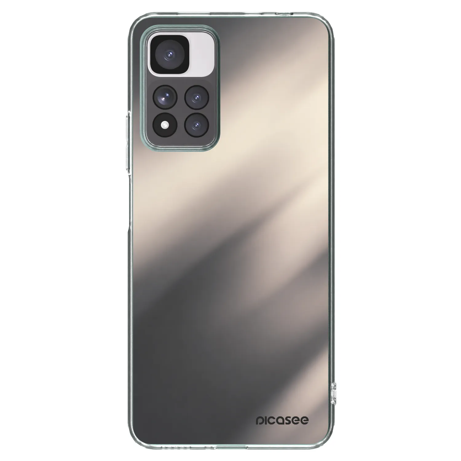 Picasee Xiaomi Redmi Note 11 Pro+ 5G Hülle - Transparentes Silikon - Smoky Beige