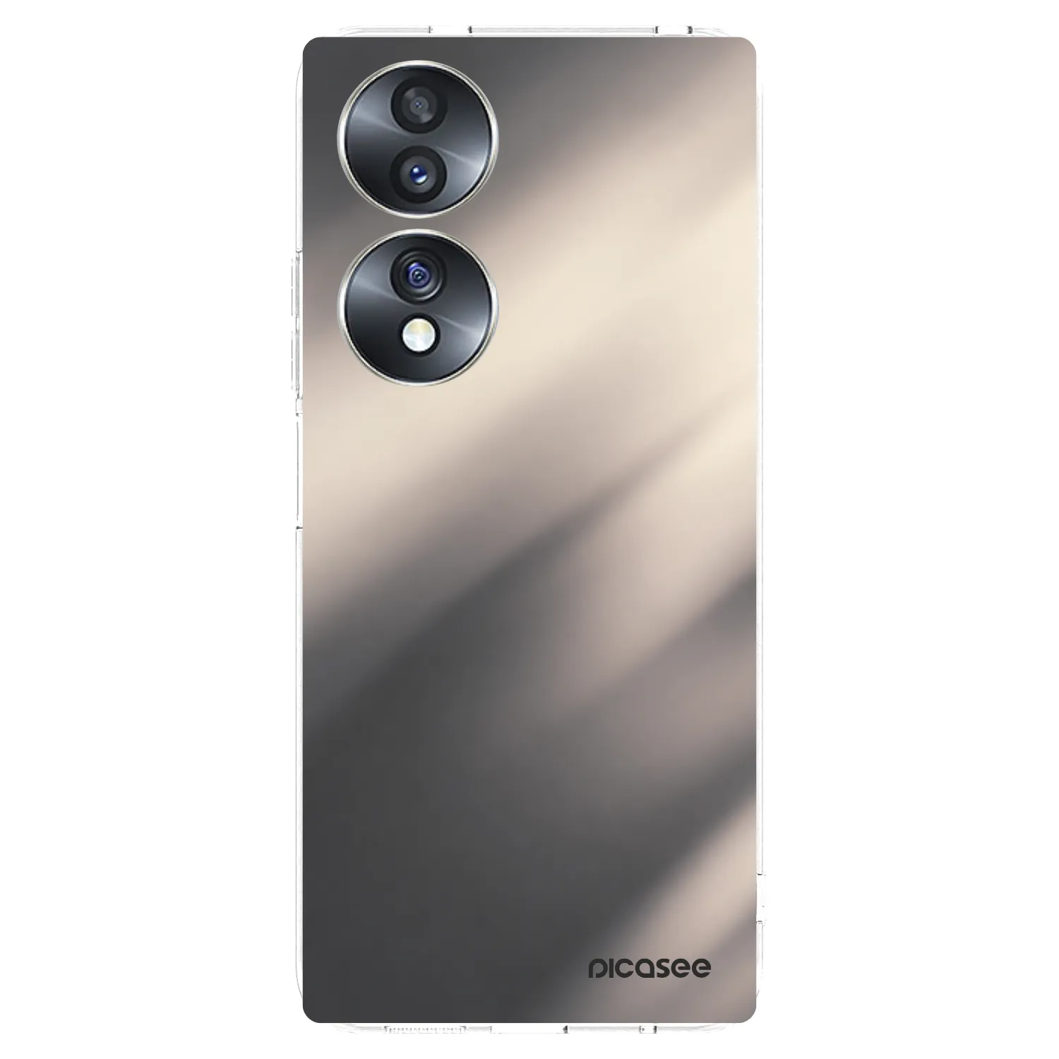 Picasee Honor 70 Hülle - Transparentes Silikon - Smoky Beige