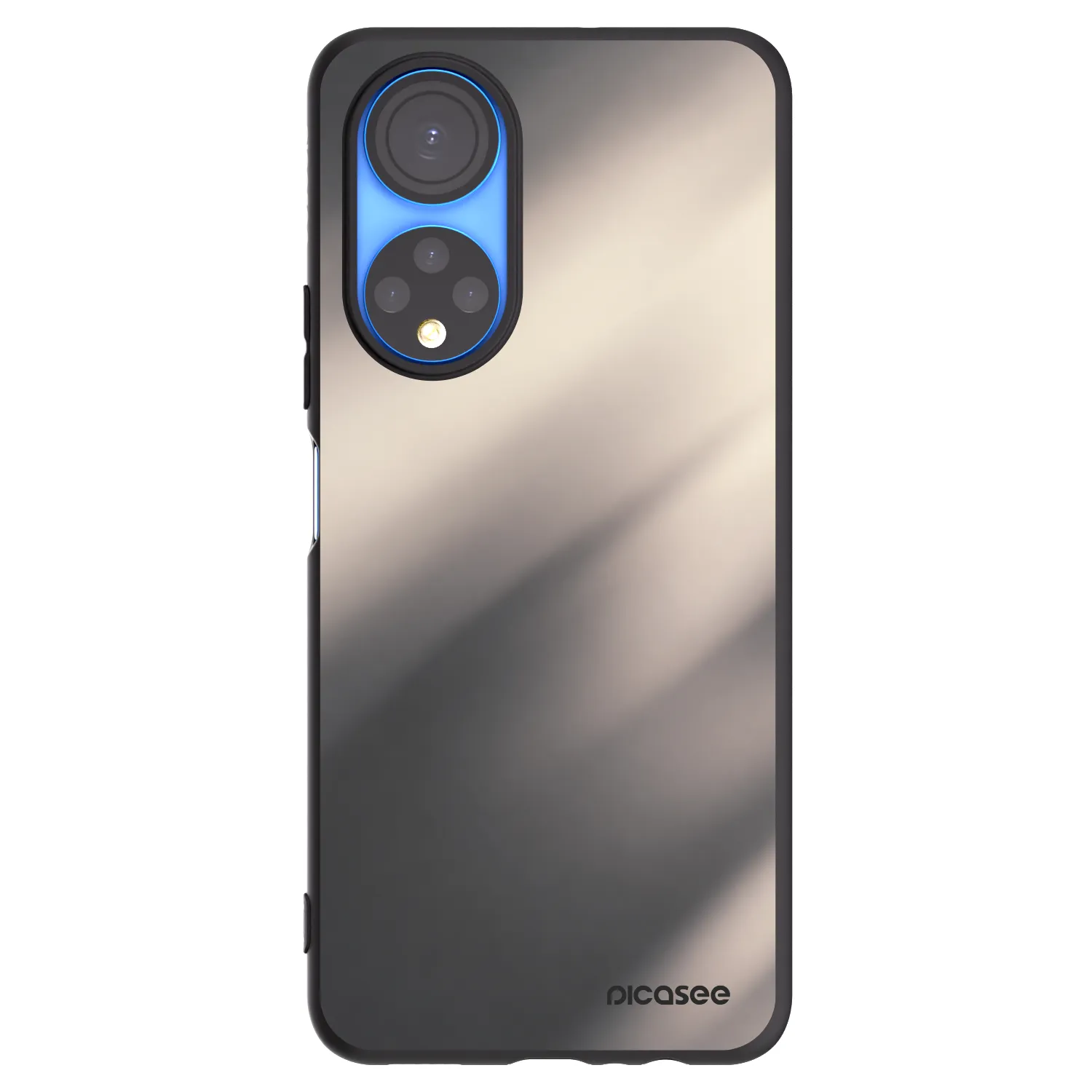 Picasee Honor X7 Hülle - Schwarzes Silikon - Smoky Beige