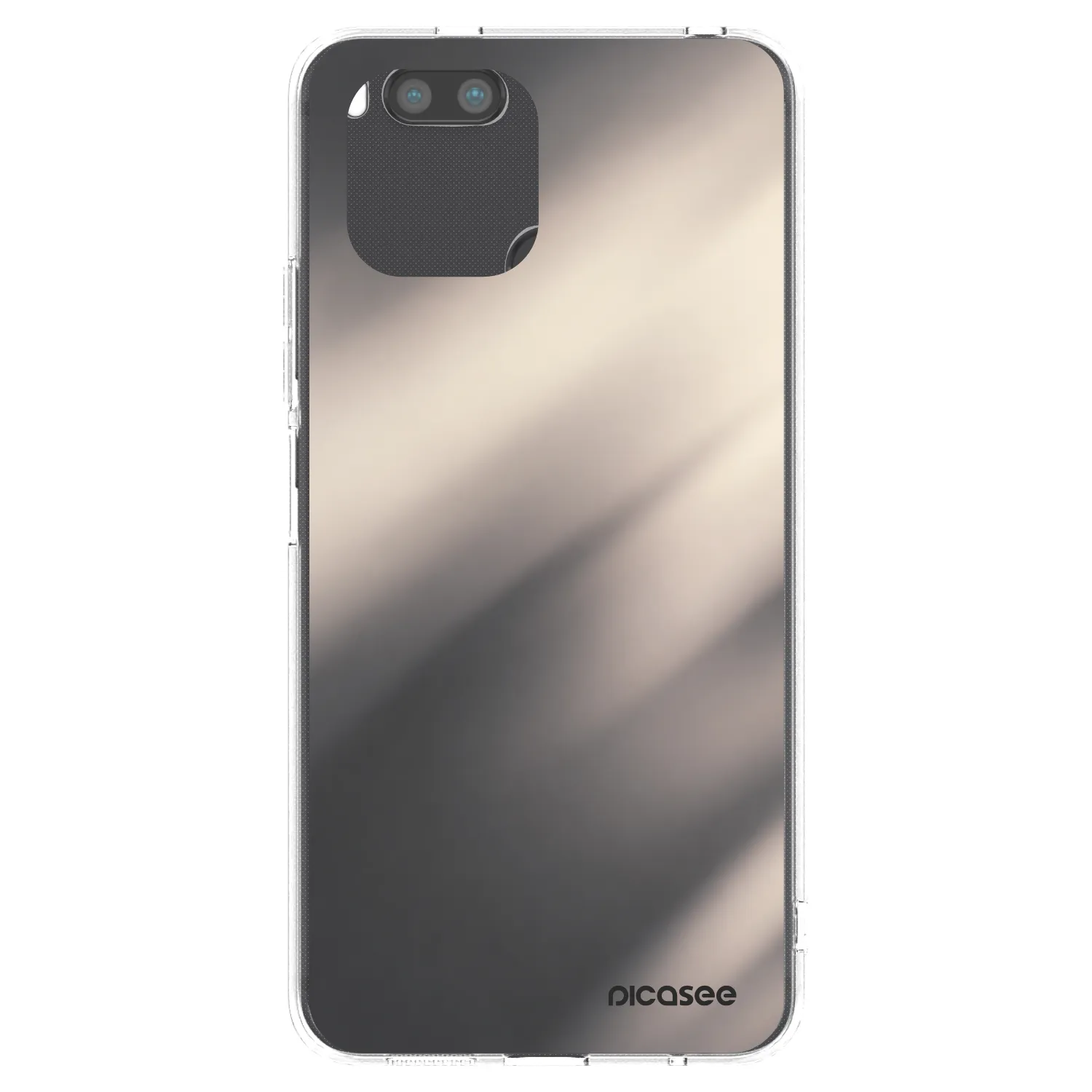 Picasee Xiaomi Redmi A1 Hülle - Transparentes Silikon - Smoky Beige