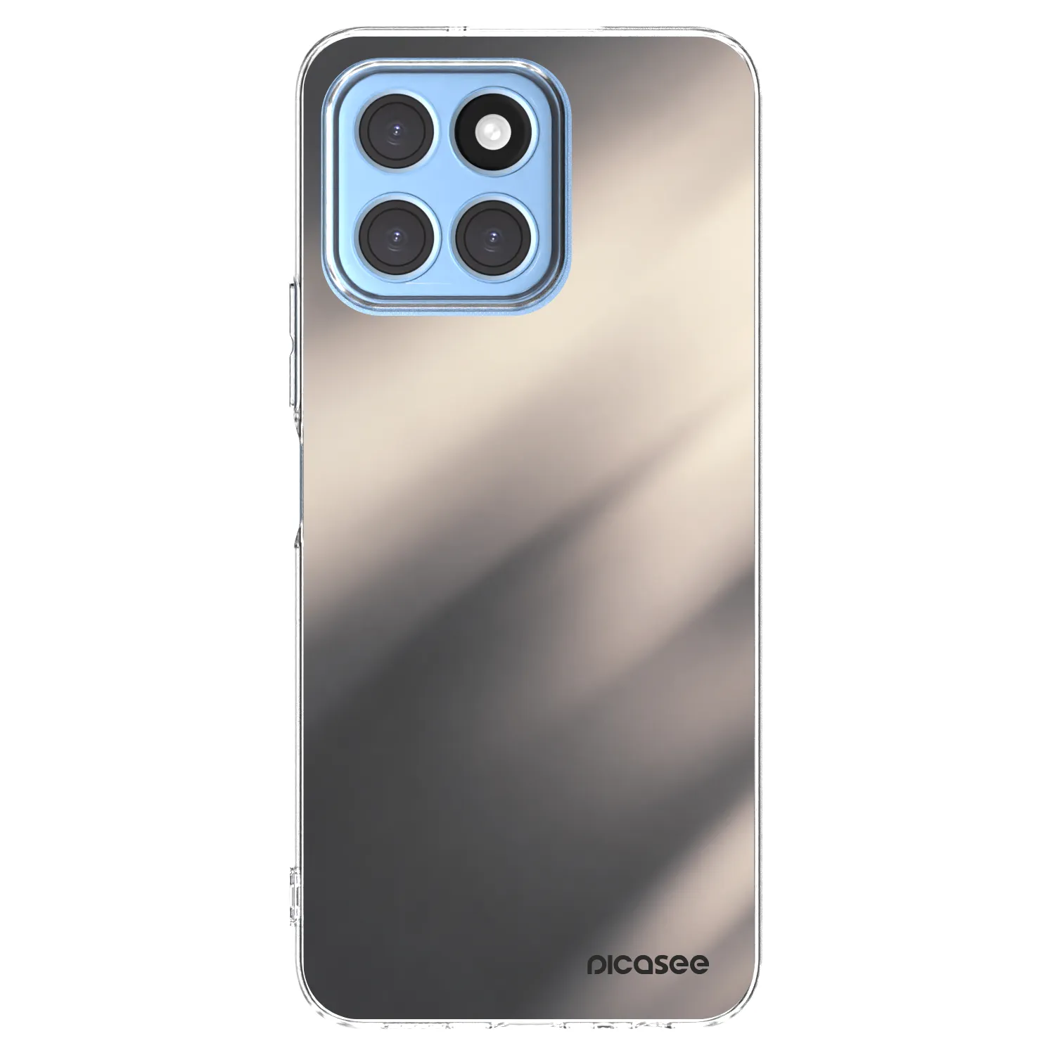 Picasee Honor X6 Hülle - Transparentes Silikon - Smoky Beige