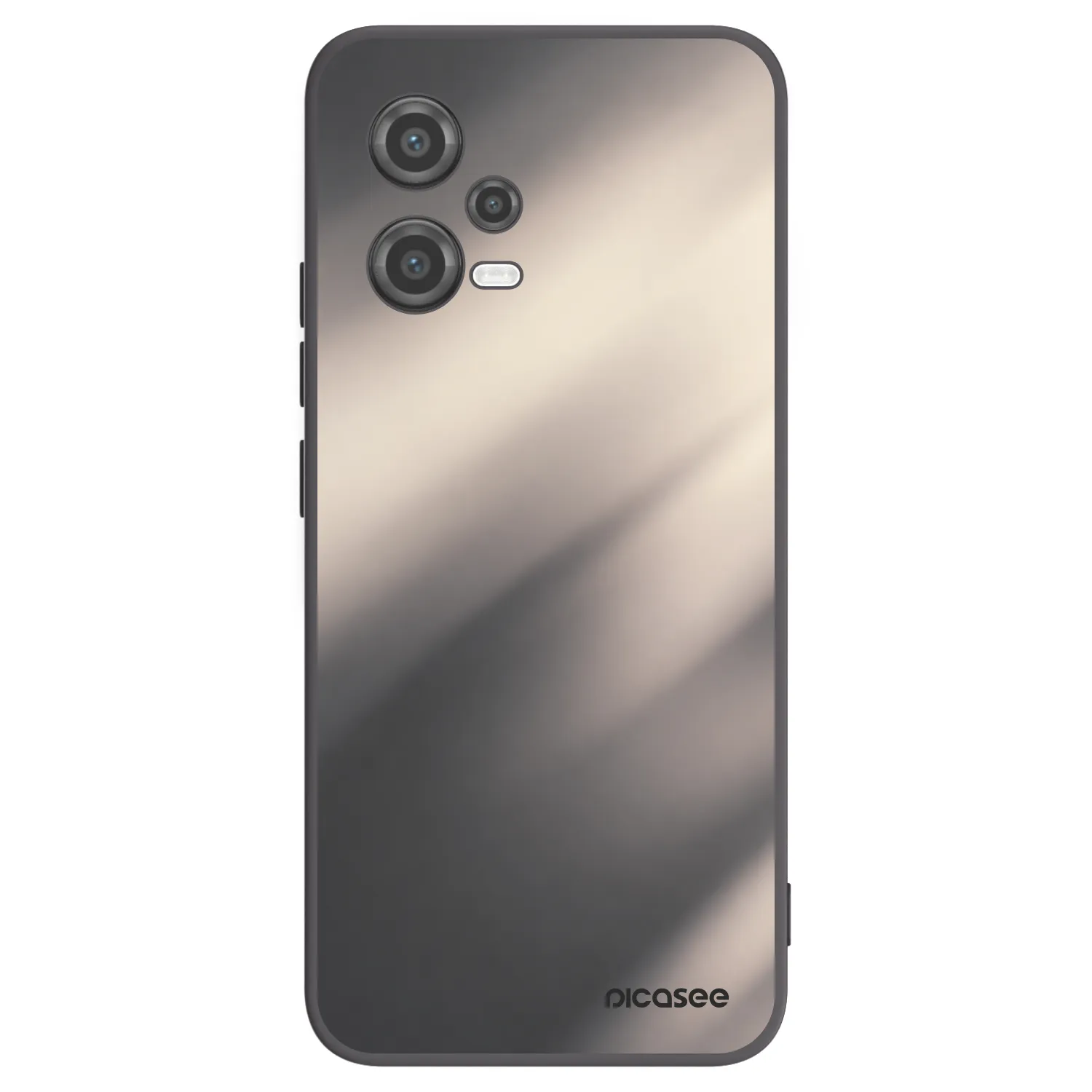 Picasee Xiaomi Poco X5 Hülle - Schwarzes Silikon - Smoky Beige