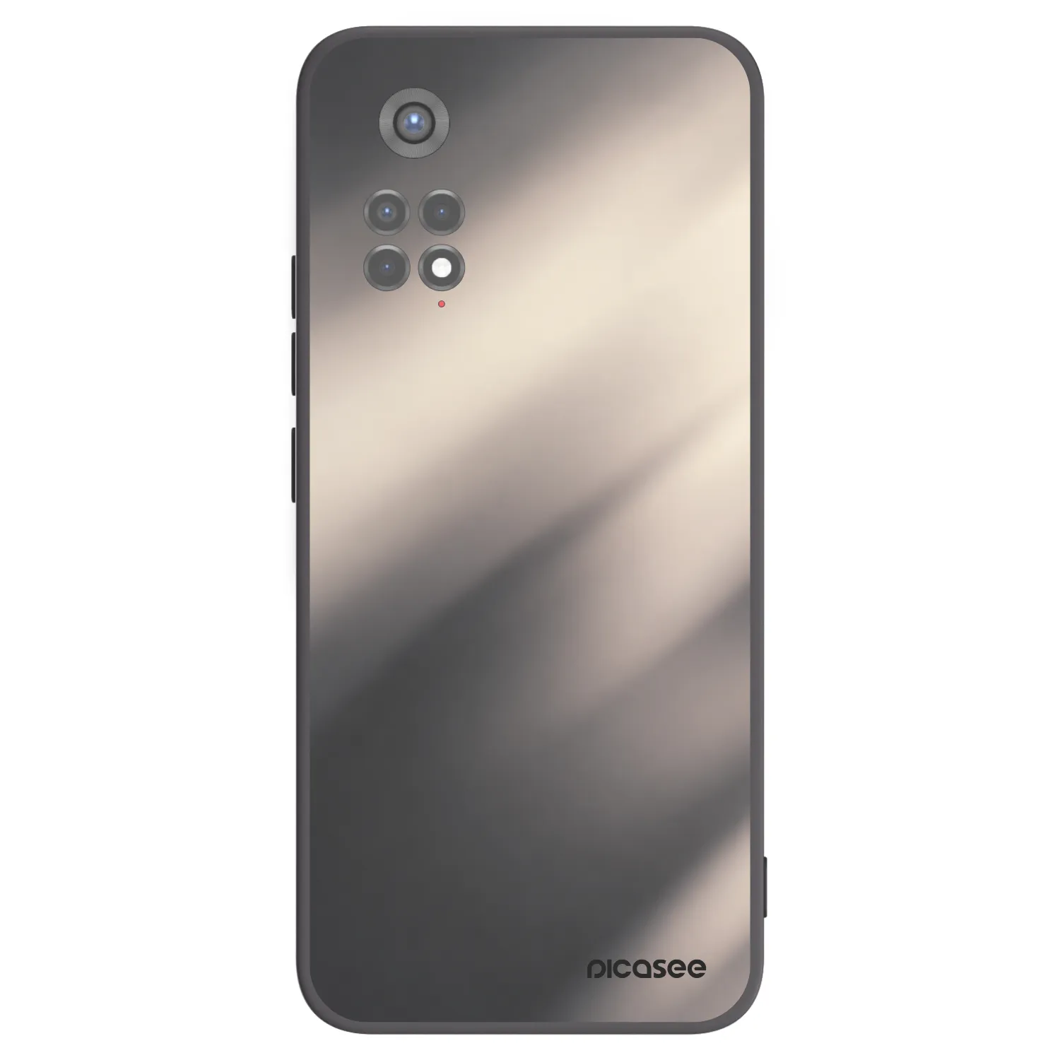 Picasee Xiaomi Redmi Note 11S 5G Hülle - Schwarzes Silikon - Smoky Beige