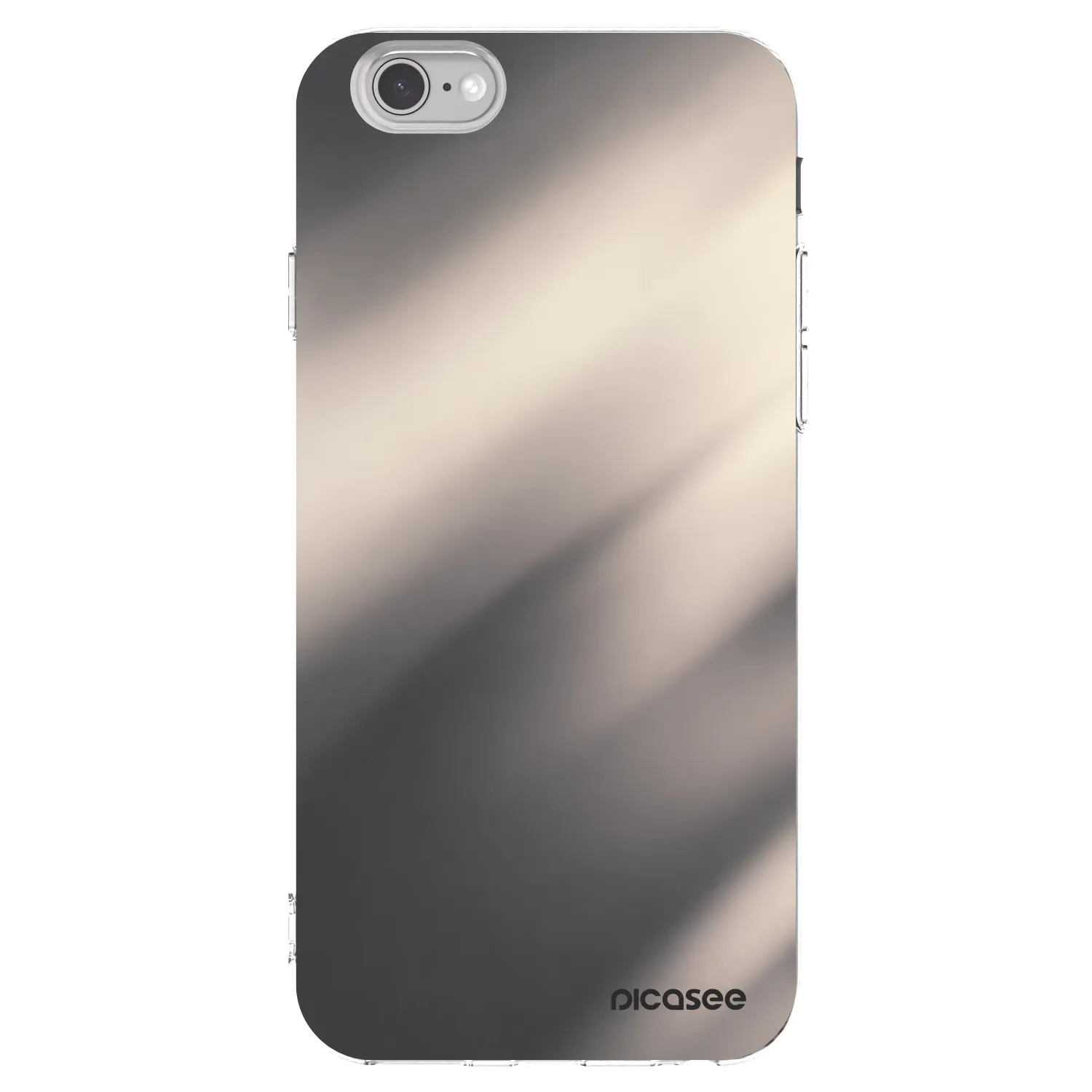 Picasee Apple iPhone 6/6S Hülle - Transparentes Silikon - Smoky Beige