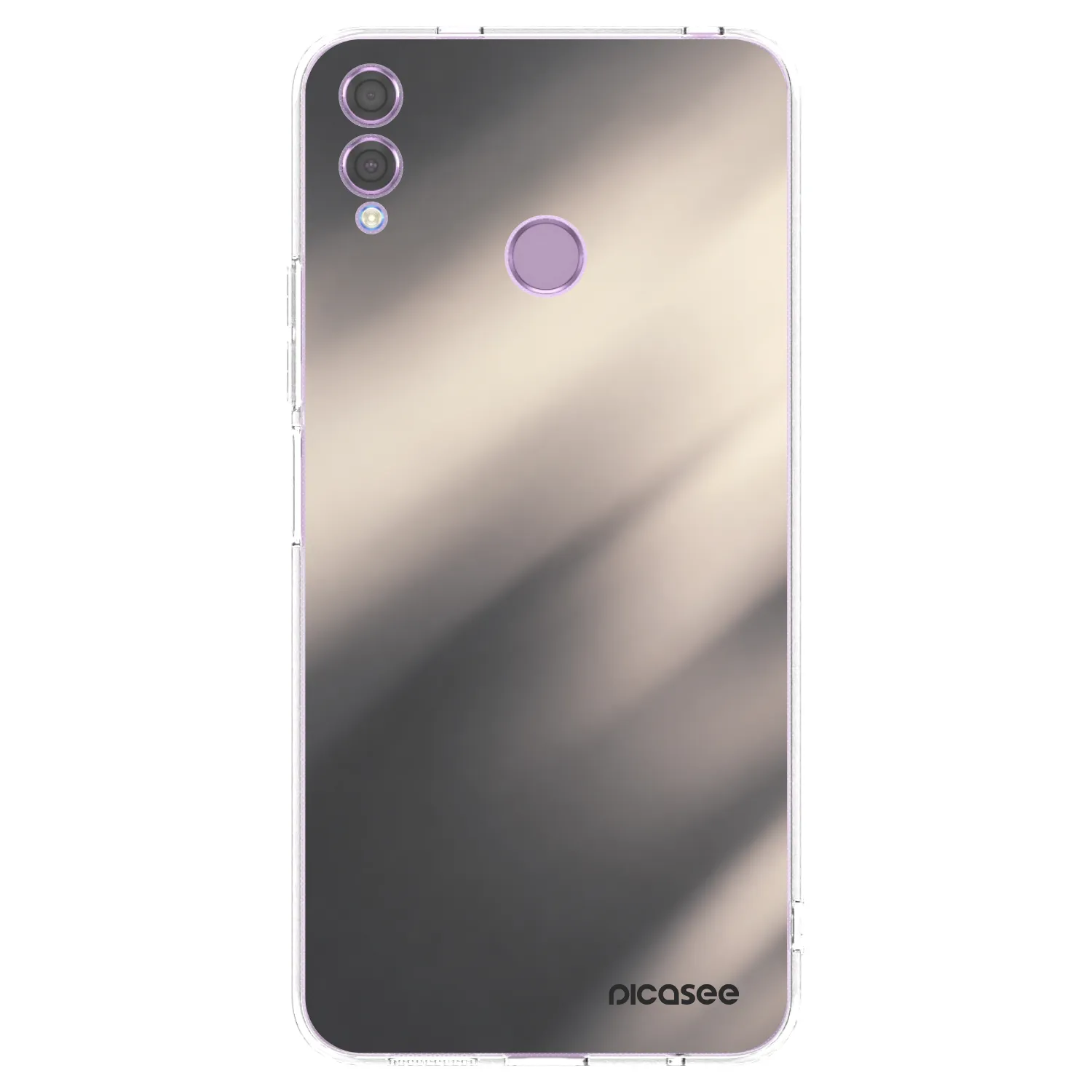 Picasee Honor 8X Hülle - Transparentes Silikon - Smoky Beige