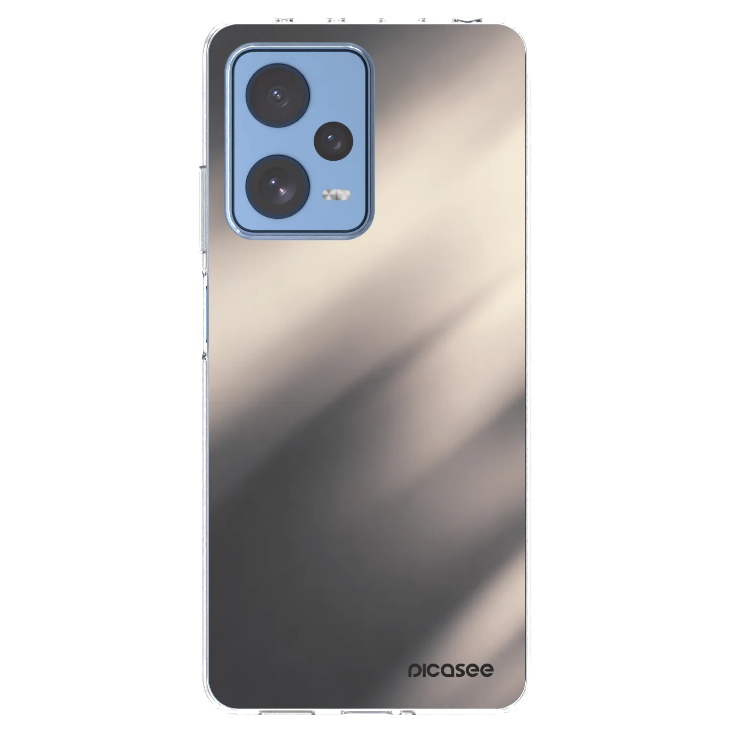 Picasee Xiaomi Redmi Note 12 Pro 5G Hülle - Transparentes Silikon - Smoky Beige