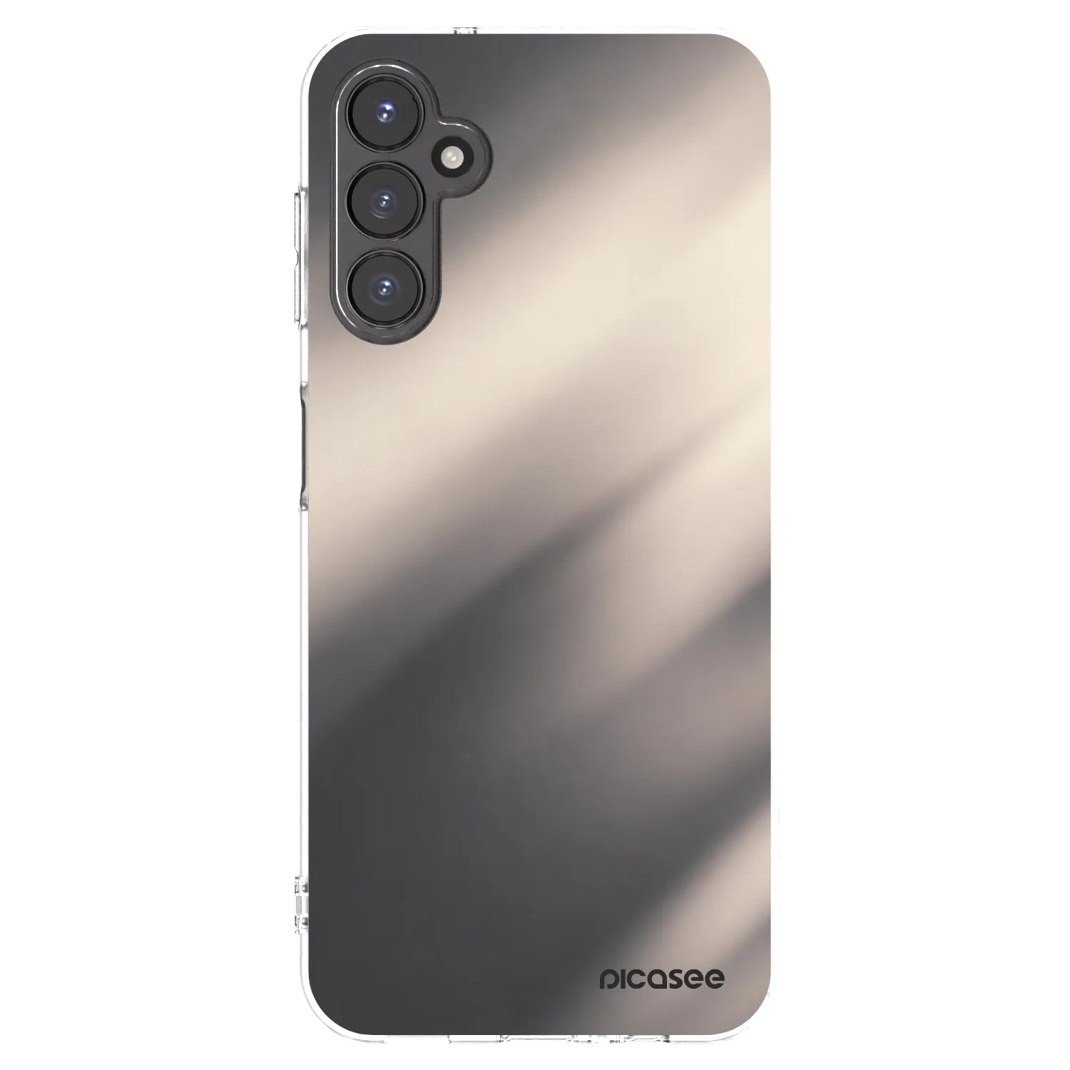 Picasee Samsung Galaxy A14 5G A146P Hülle - Transparentes Silikon - Smoky Beige