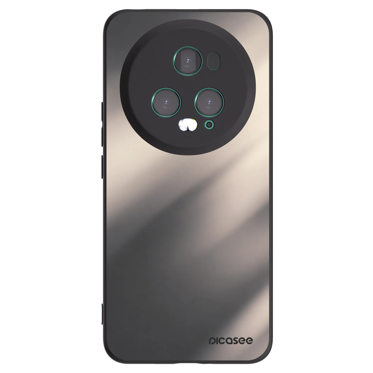 Picasee Honor Magic5 Pro Hülle - Schwarzes Silikon - Smoky Beige