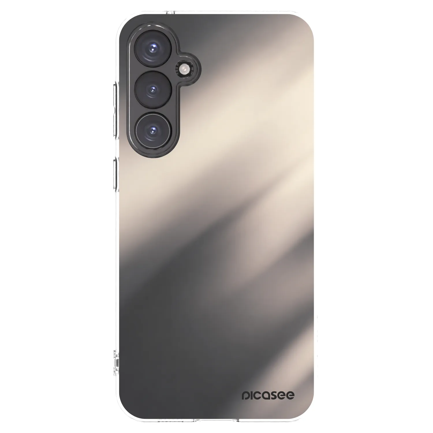 Picasee Samsung Galaxy S23 FE S711B Hülle - Transparentes Silikon - Smoky Beige