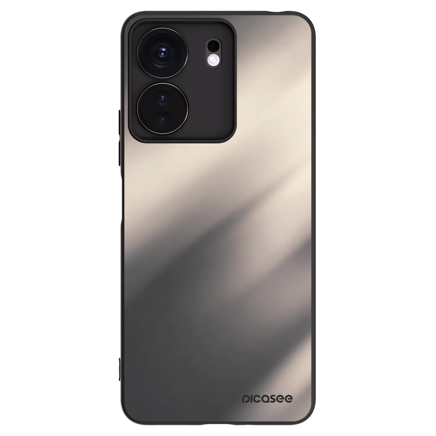 Picasee Xiaomi Redmi 13C 4G Hülle - Schwarzes Silikon - Smoky Beige