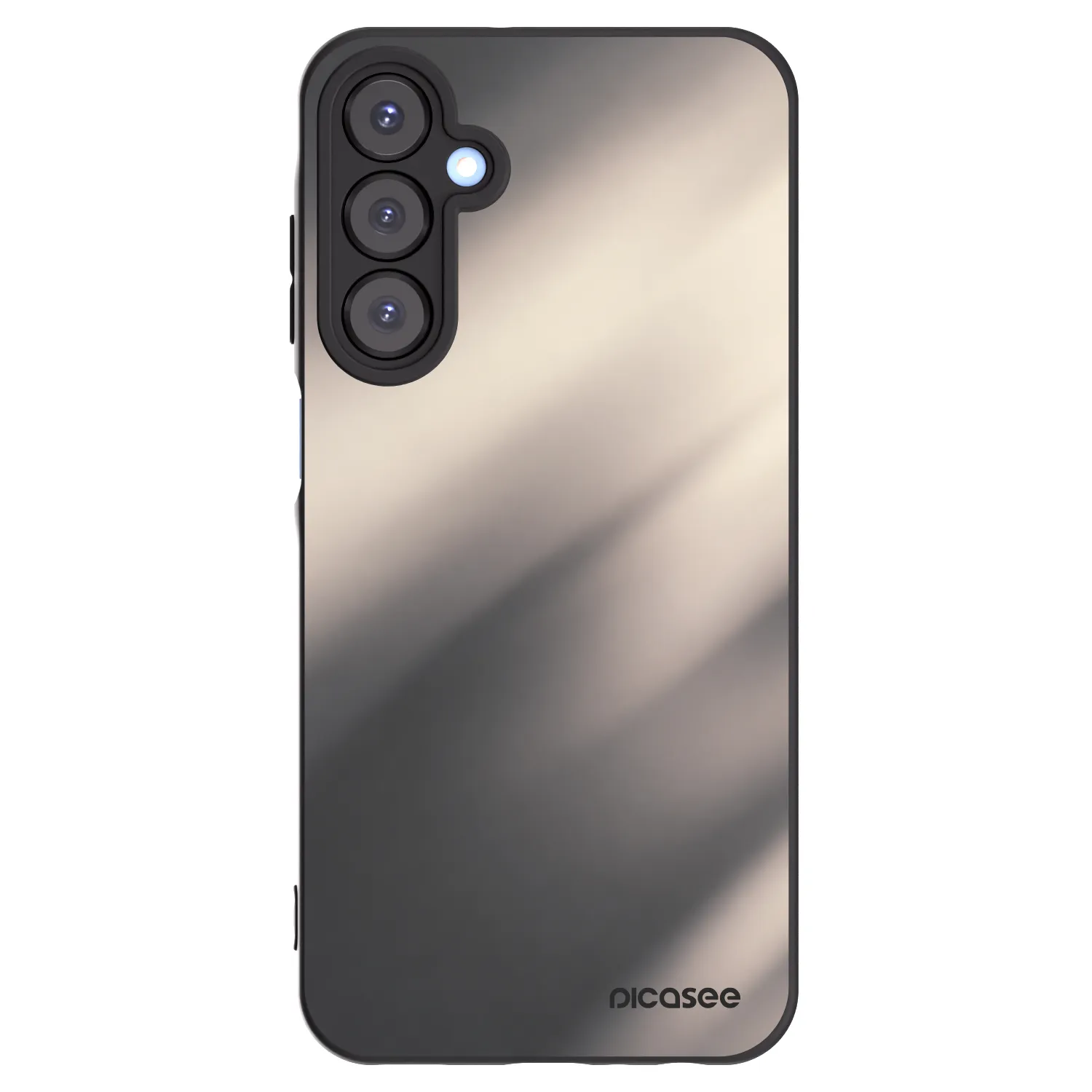 Picasee Samsung Galaxy A25 A256B 5G Hülle - Schwarzes Silikon - Smoky Beige