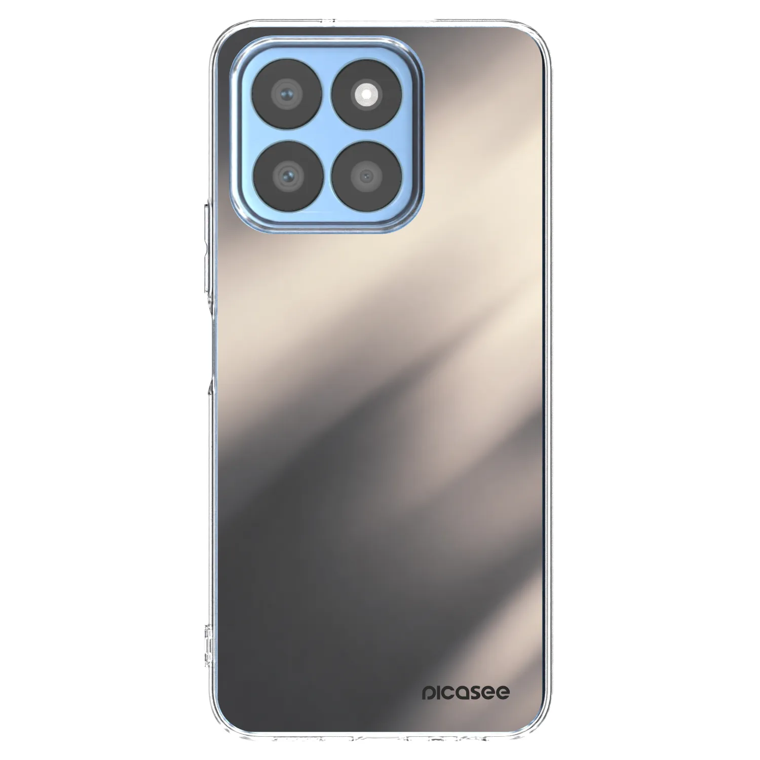 Picasee Honor X8b Hülle - Transparentes Silikon - Smoky Beige