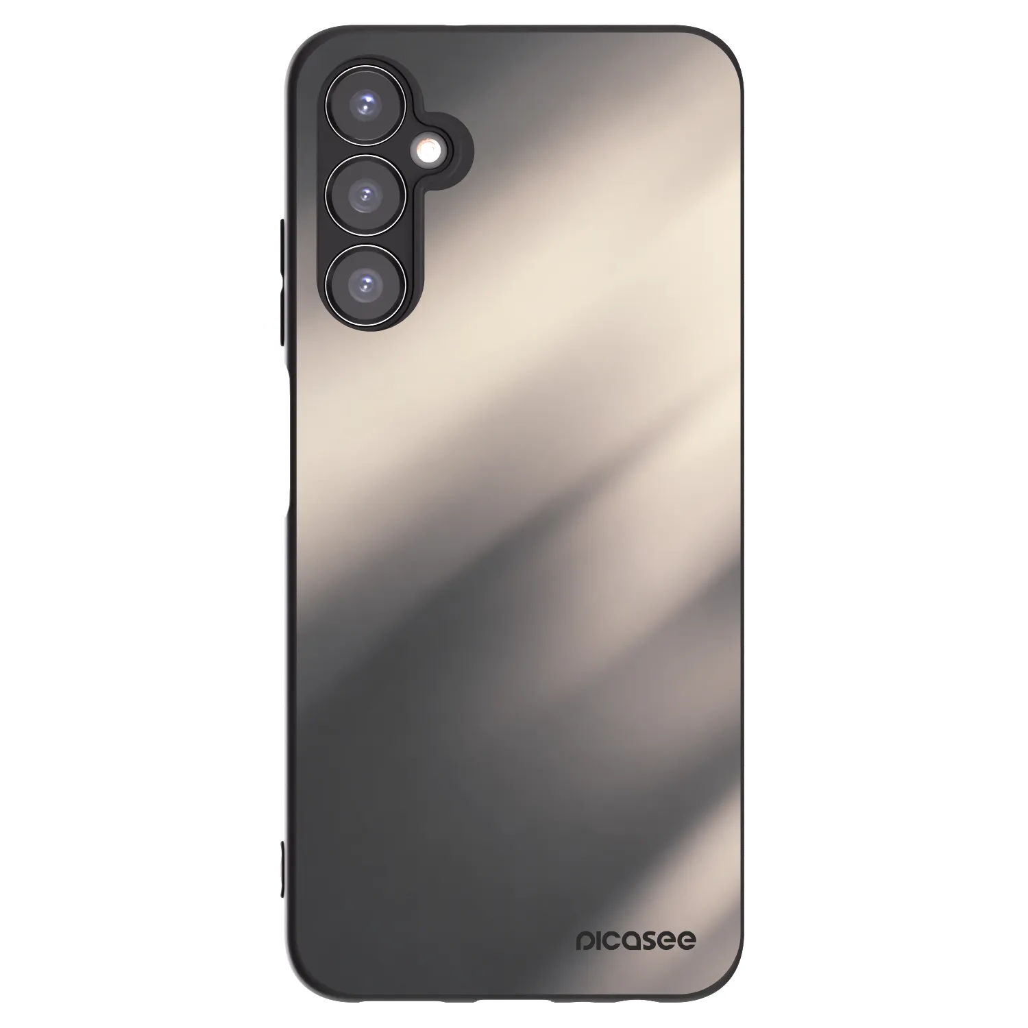 Picasee Samsung Galaxy A05s A057G Hülle - Schwarzes Silikon - Smoky Beige