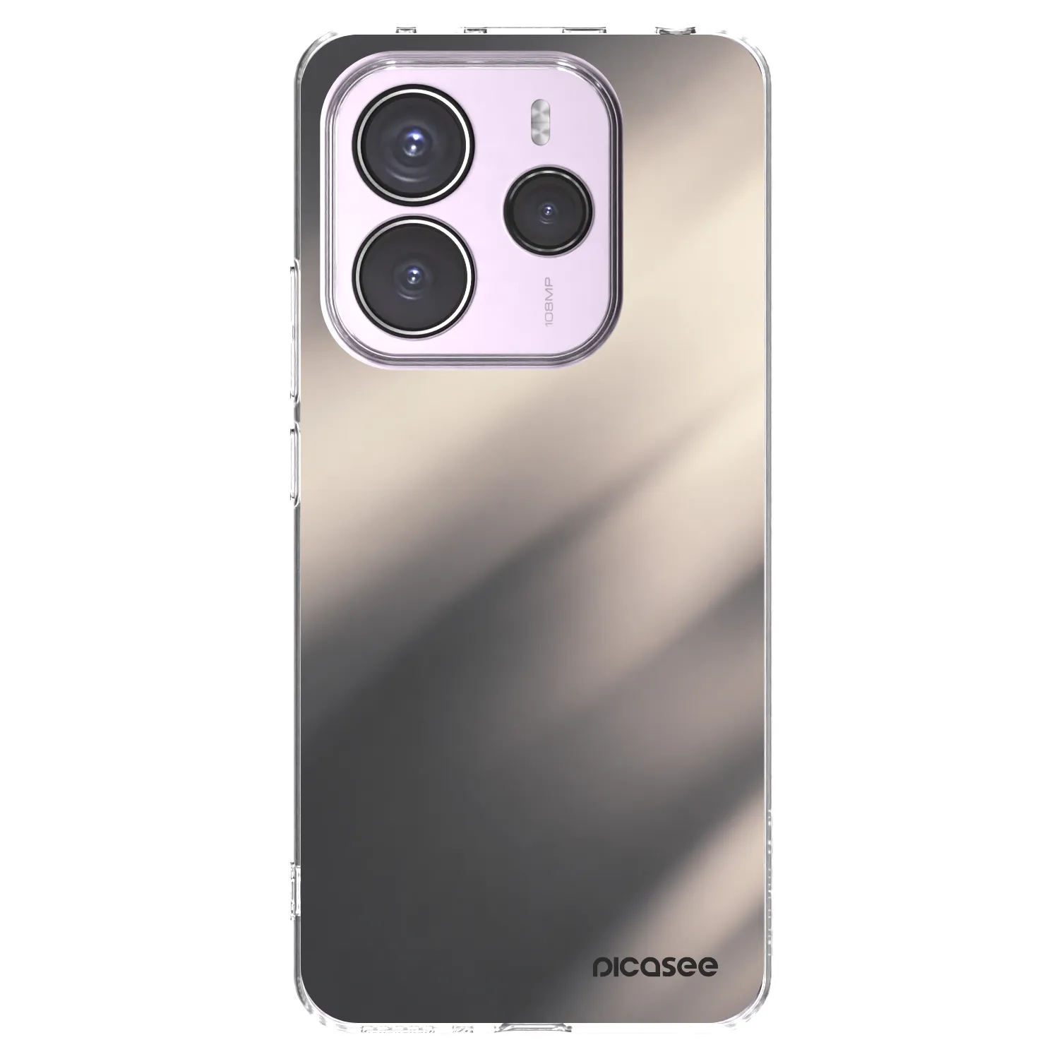 Picasee Xiaomi Redmi Note 14 5G Hülle - Transparentes Silikon - Smoky Beige