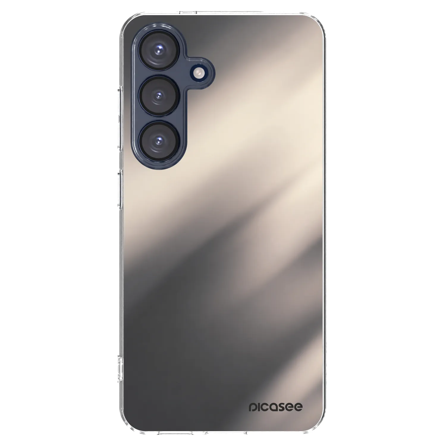 Picasee Samsung Galaxy S25 5G Hülle - Transparentes Silikon - Smoky Beige