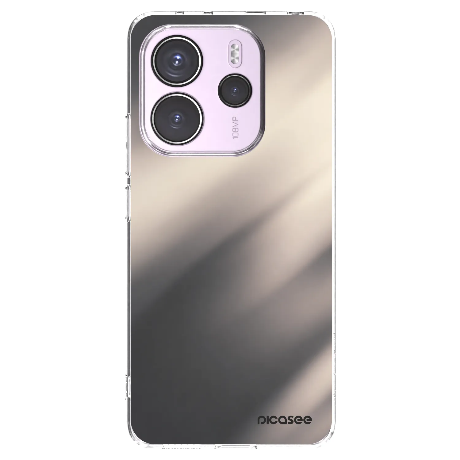 Picasee Xiaomi Redmi Note 14 4G Hülle - Transparentes Silikon - Smoky Beige