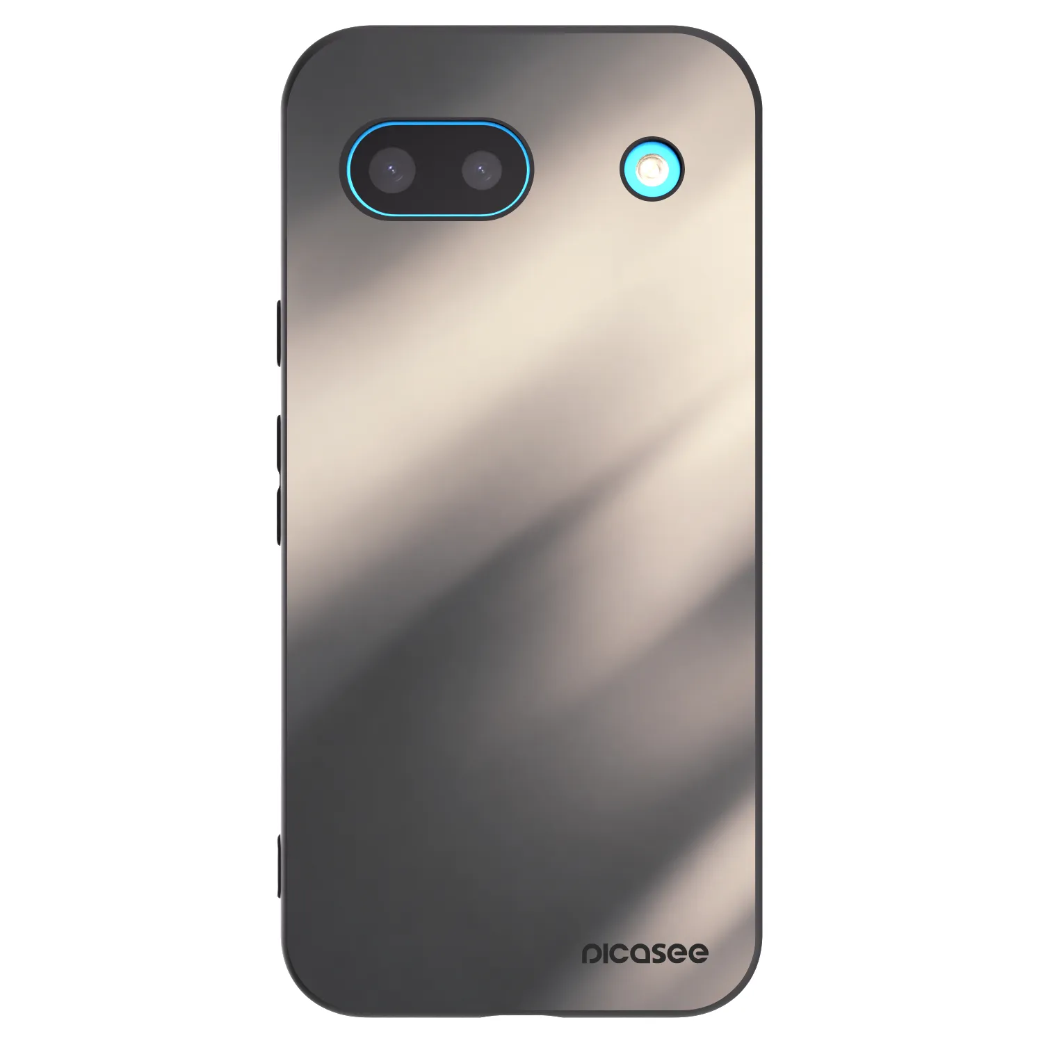 Picasee Google Pixel 8 Hülle - Schwarzes Silikon - Smoky Beige
