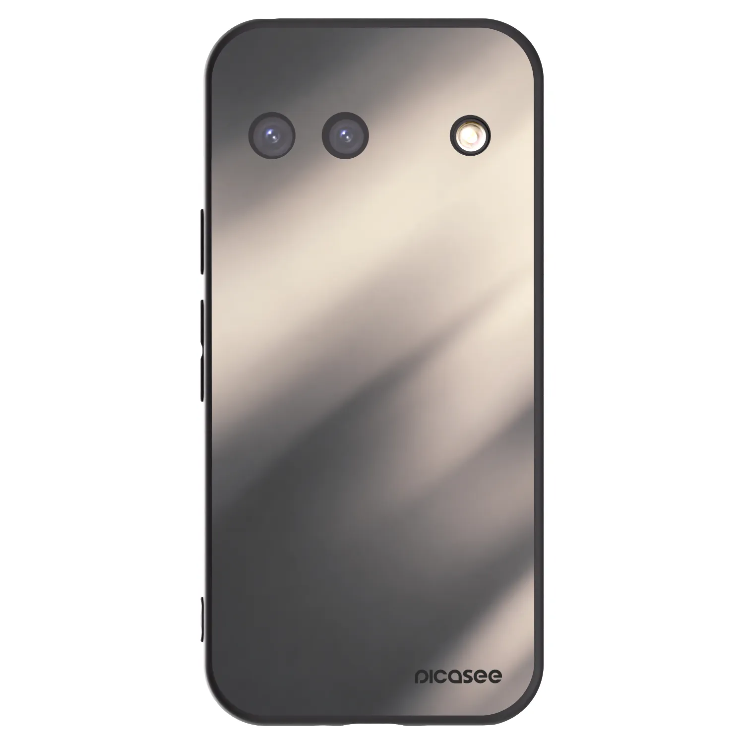 Picasee Google Pixel 9 Hülle - Schwarzes Silikon - Smoky Beige