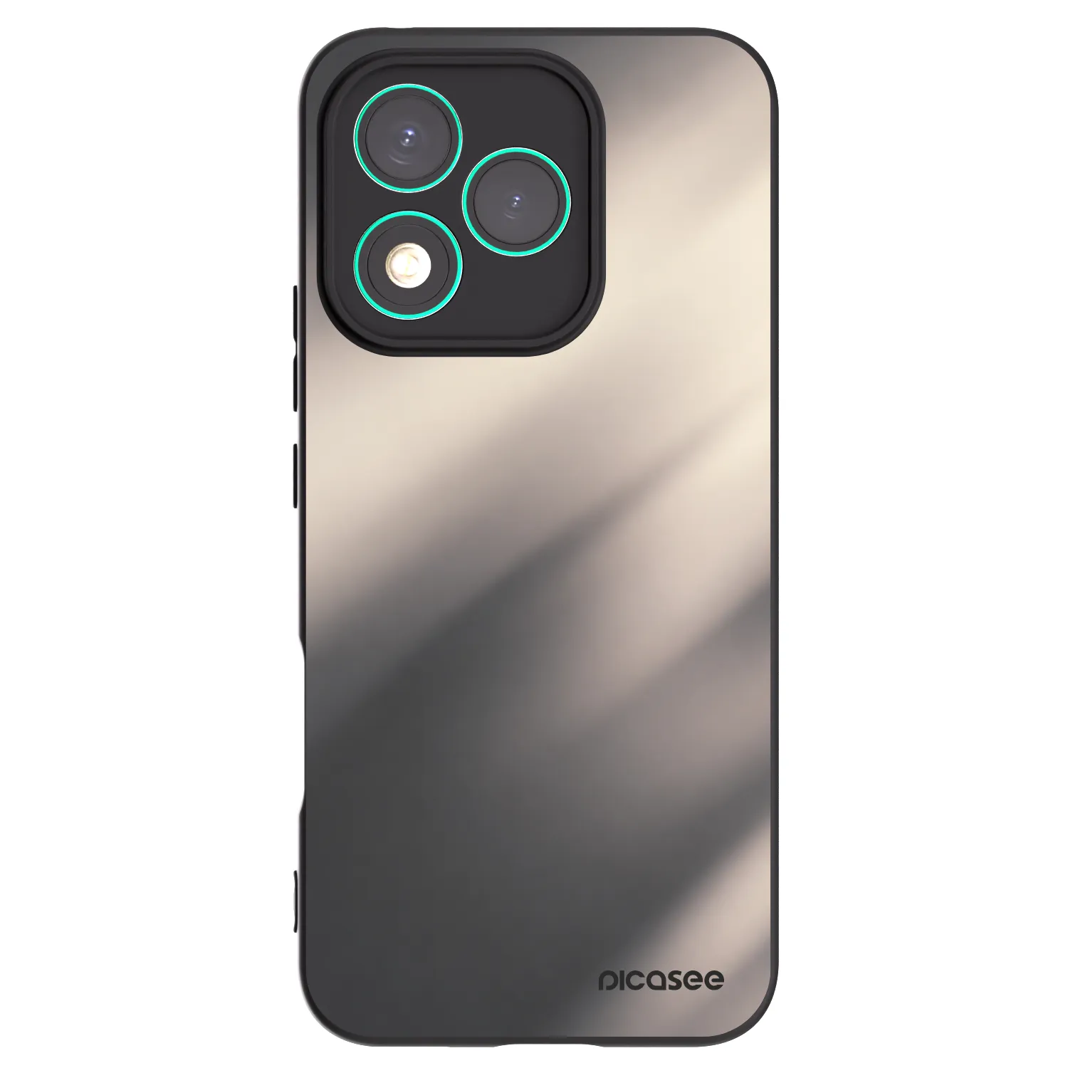 Picasee Honor 400 Lite 5G Hülle - Schwarzes Silikon - Smoky Beige