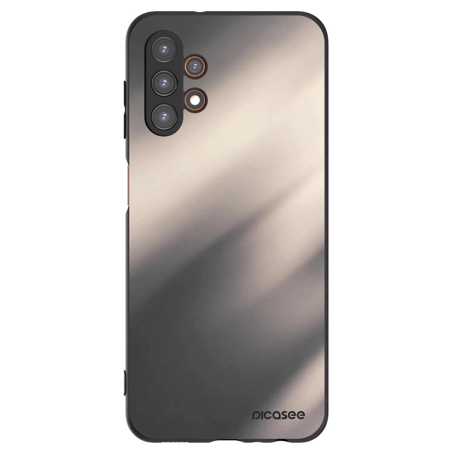 Picasee Samsung Galaxy A13 5G Hülle - Schwarzes Silikon - Smoky Beige