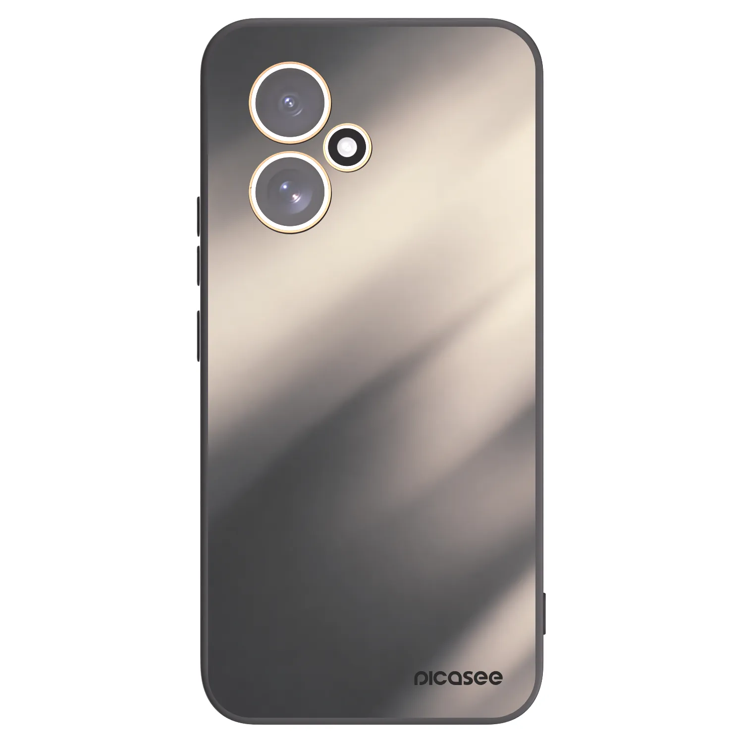 Picasee Honor 400 5G Hülle - Schwarzes Silikon - Smoky Beige