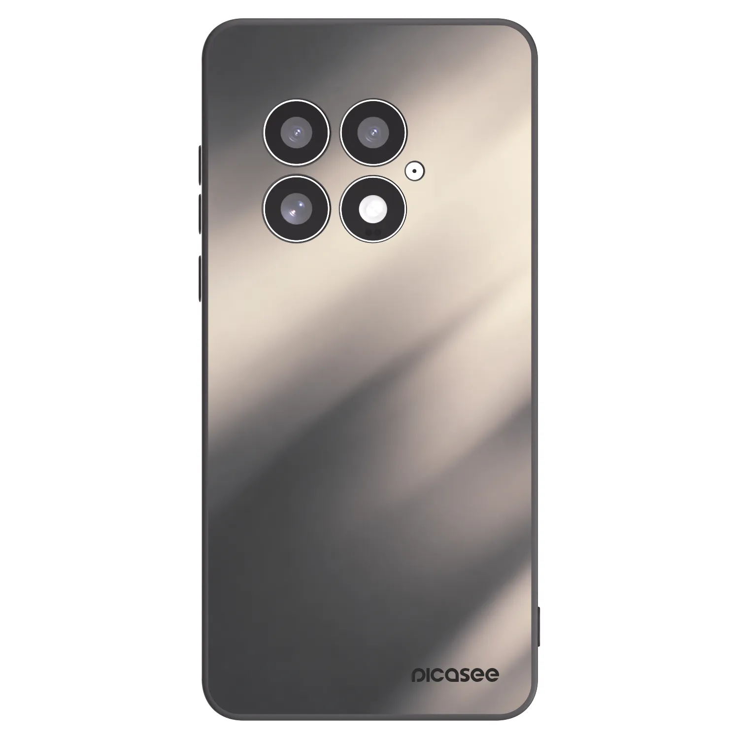 Picasee OnePlus 13 5G Hülle - Schwarzes Silikon - Smoky Beige