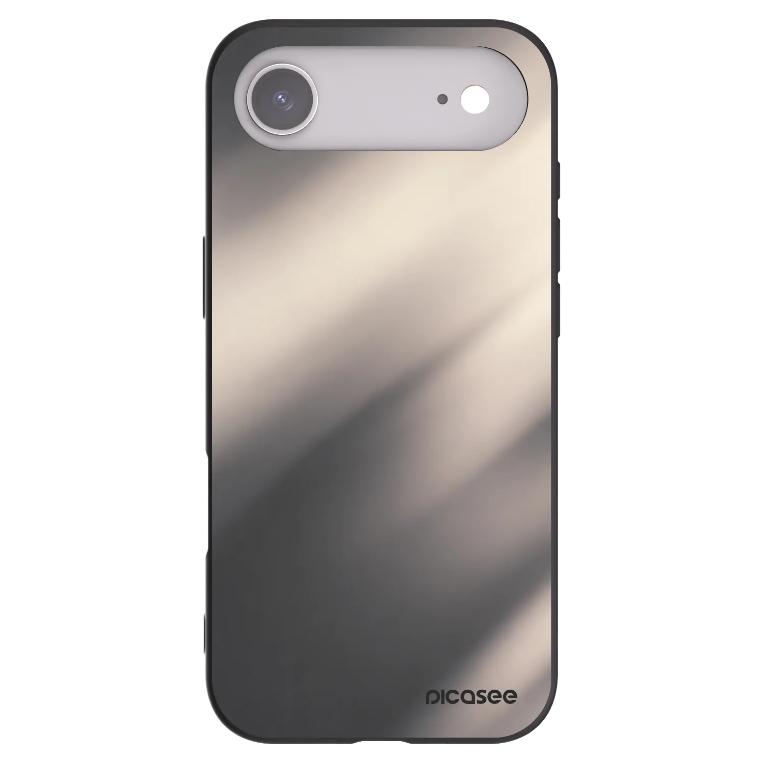 Picasee Apple iPhone Air Hülle - Schwarzes Silikon - Smoky Beige