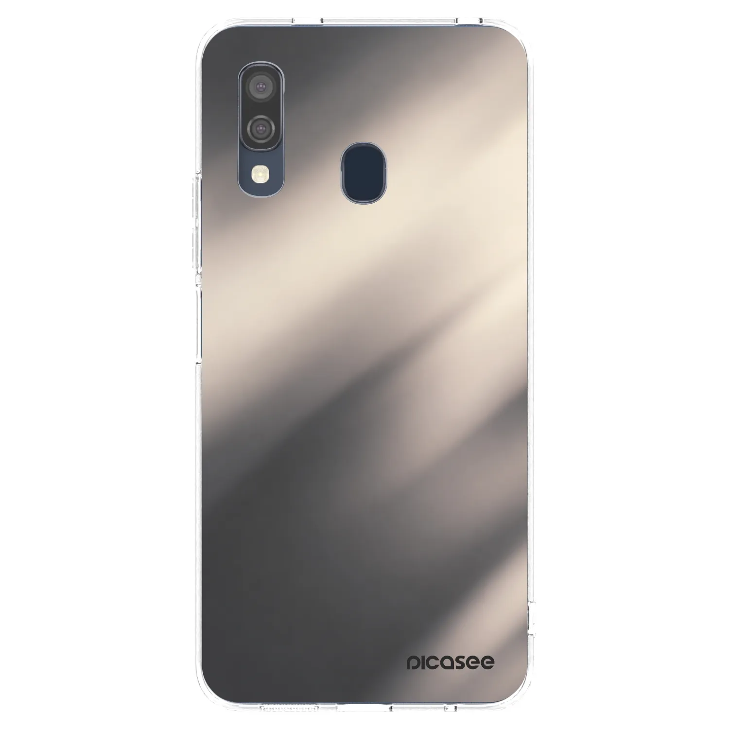 Picasee Samsung Galaxy A40 A405F Hülle - Transparentes Silikon - Smoky Beige