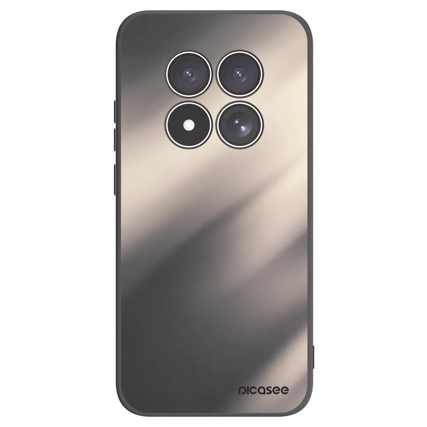 Picasee Xiaomi Redmi Note 15 Pro 4G Hülle - Schwarzes Silikon - Smoky Beige
